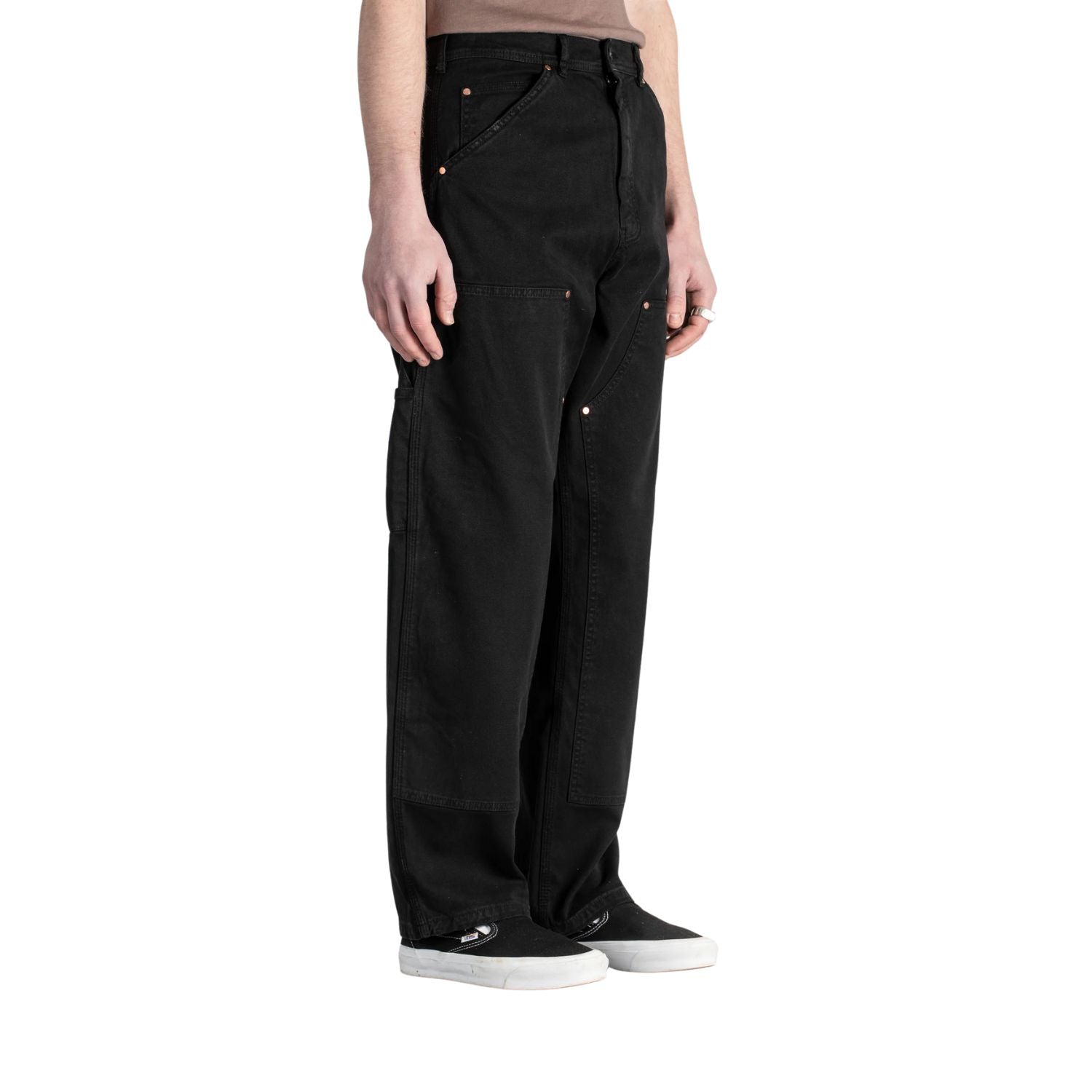 Stan Ray Double Knee Pant — Washed Black Duck — view 7