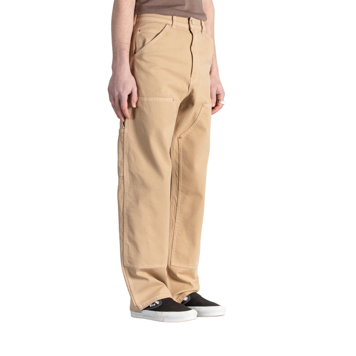 Stan Ray Double Knee Pant — Vintage Khaki Duck — view 7