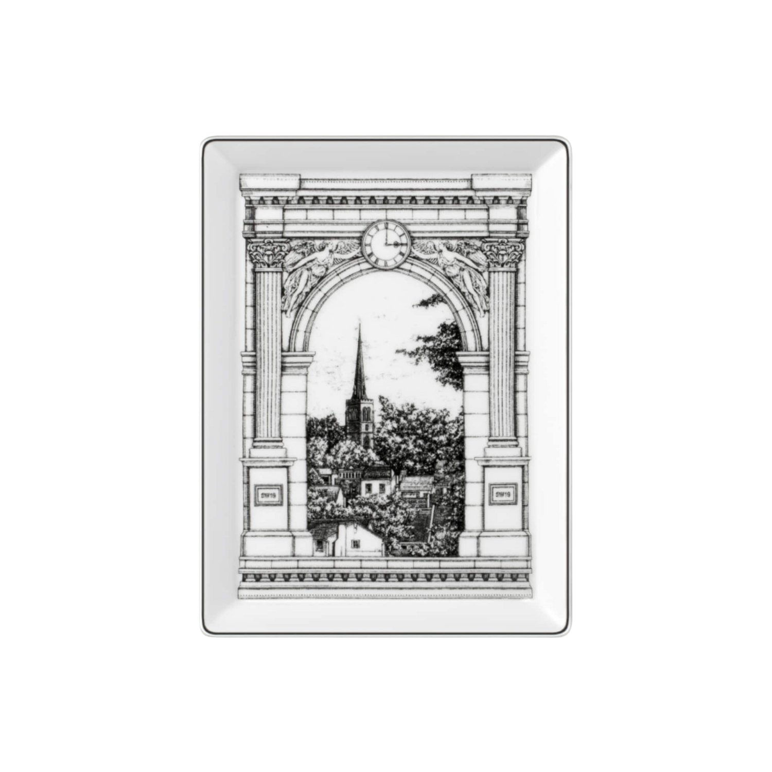 SW19 B RECTANGLE PORCELAIN TRAY