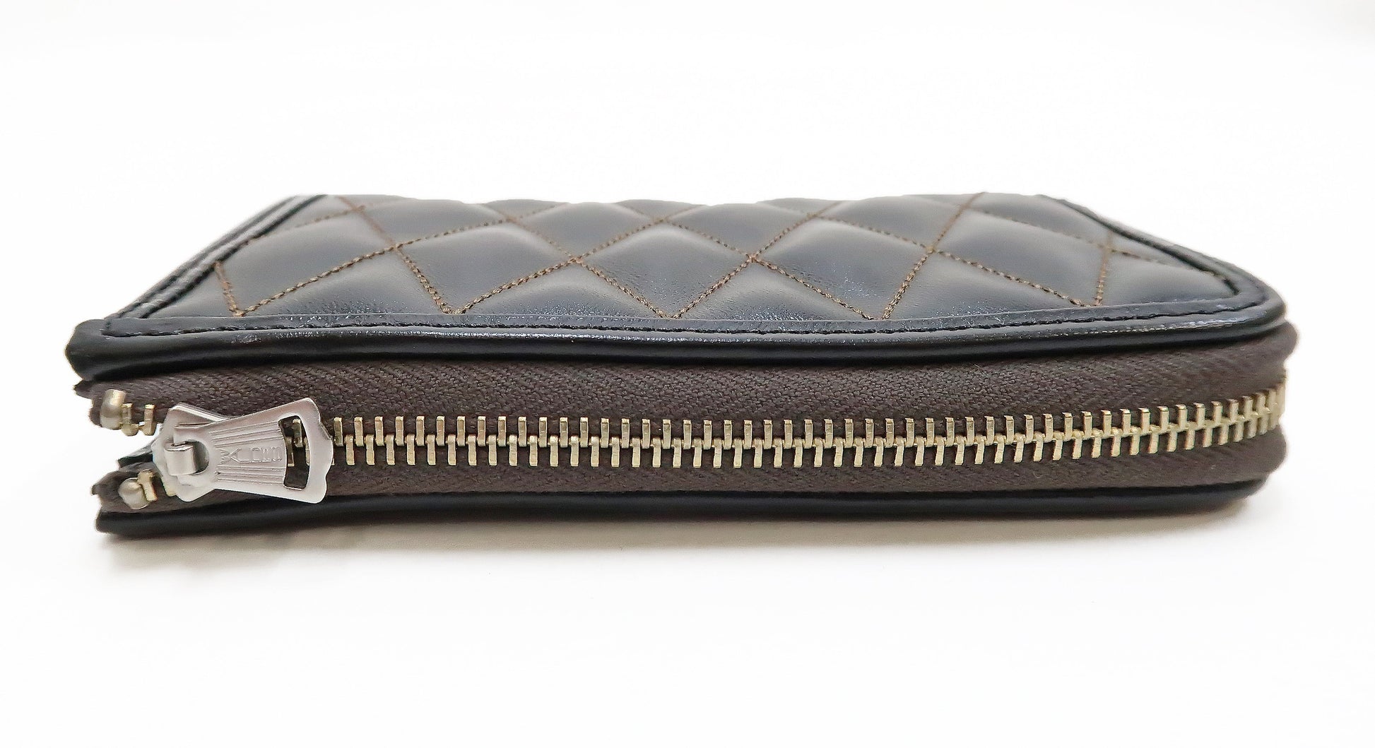 TOYS MCCOY LEATHER QUILTED SHORT WALLET - BLACK