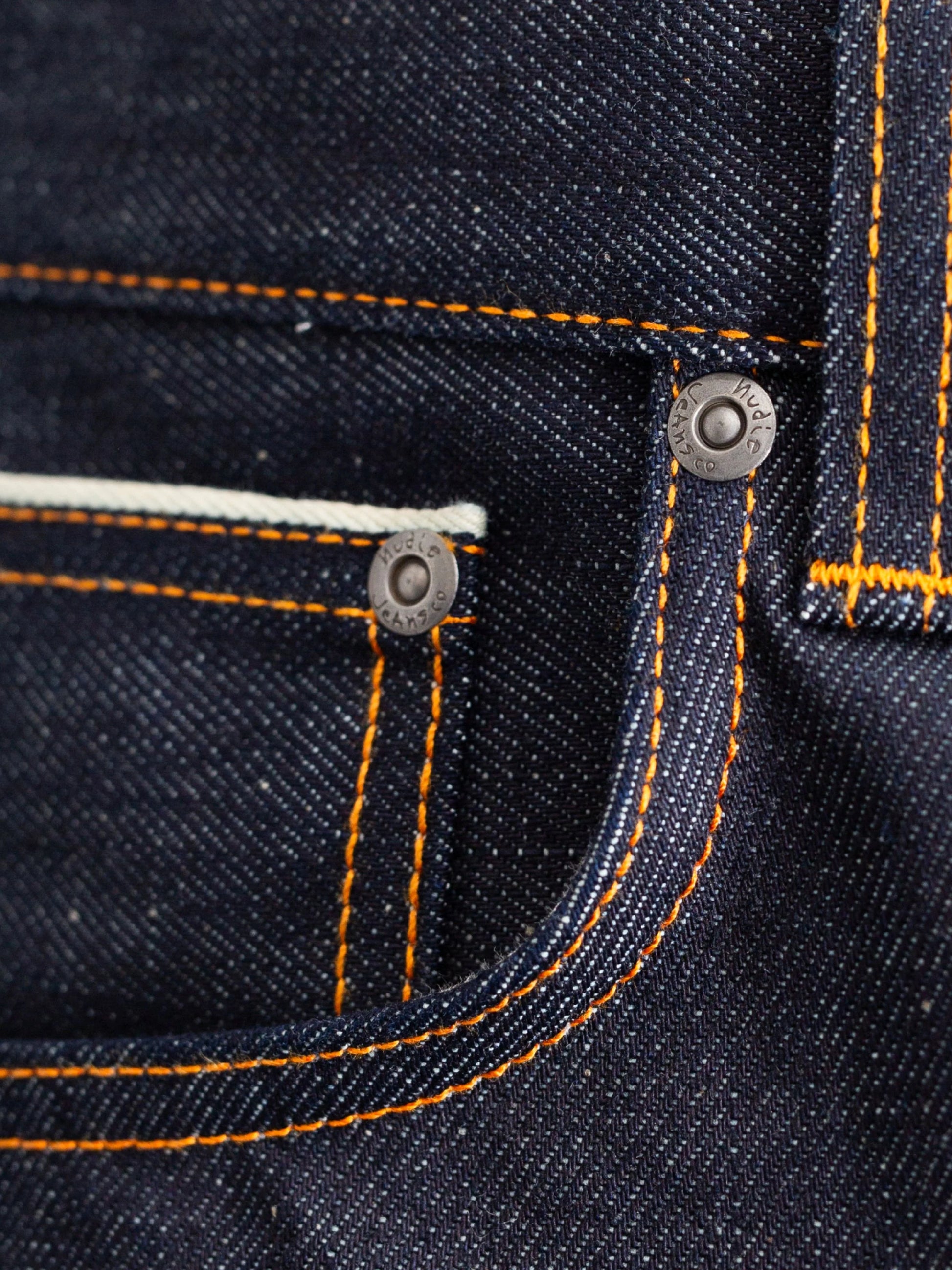 Nudie Jeans Gritty Jackson — Dry Dusk Selvage — view 6