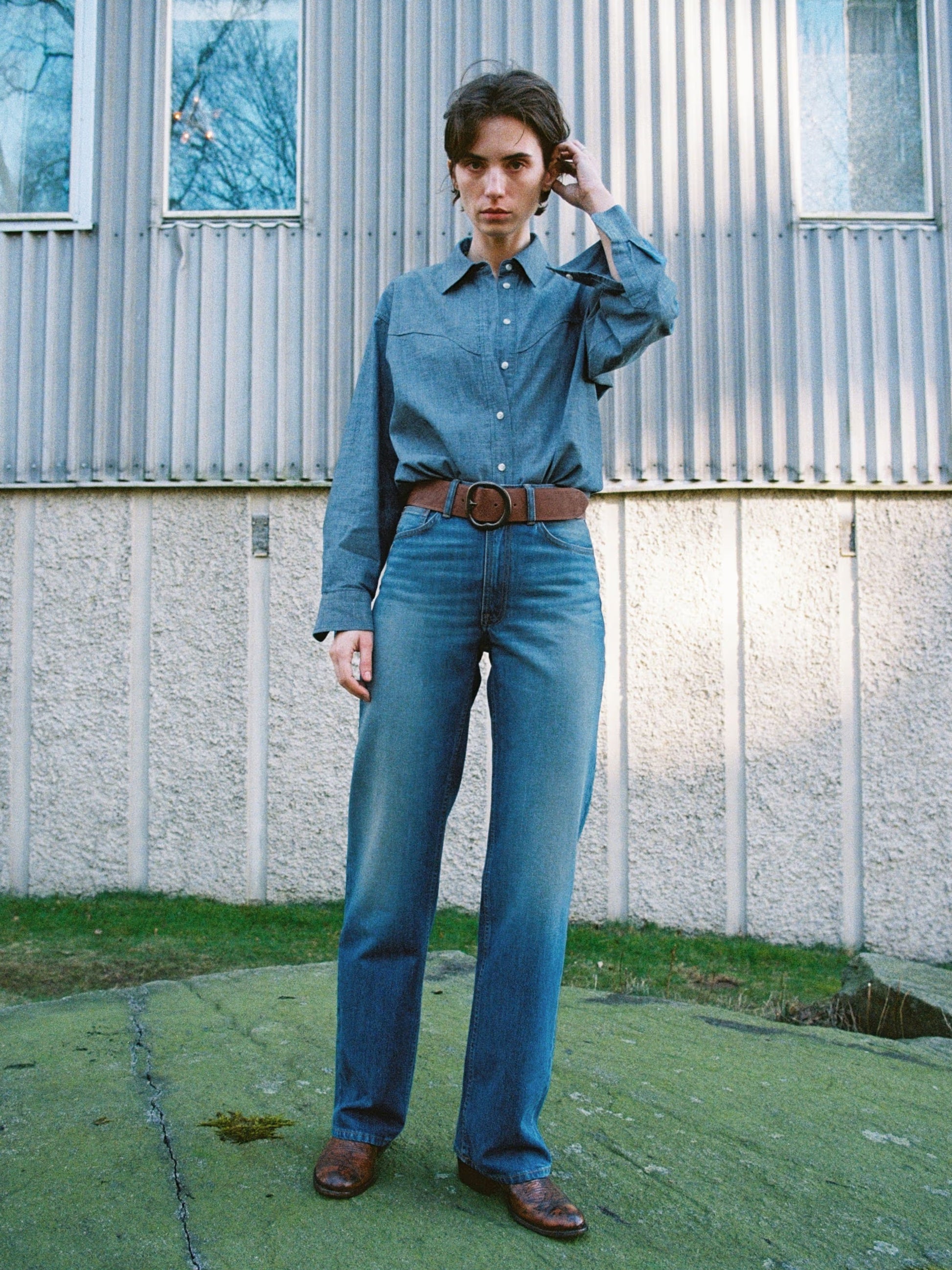 NUDIE JEANS CLEAN EILEEN - HAZY HORIZON