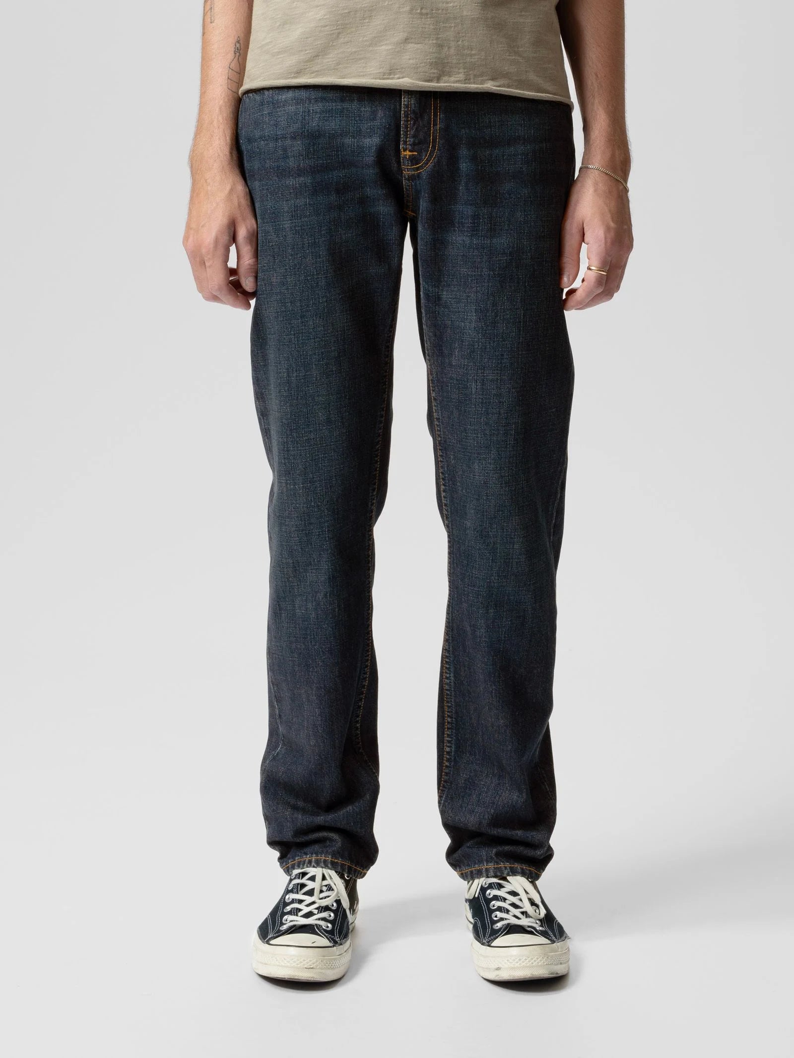 Nudie Jeans Gritty Jackson — Aged Indigo — view 3