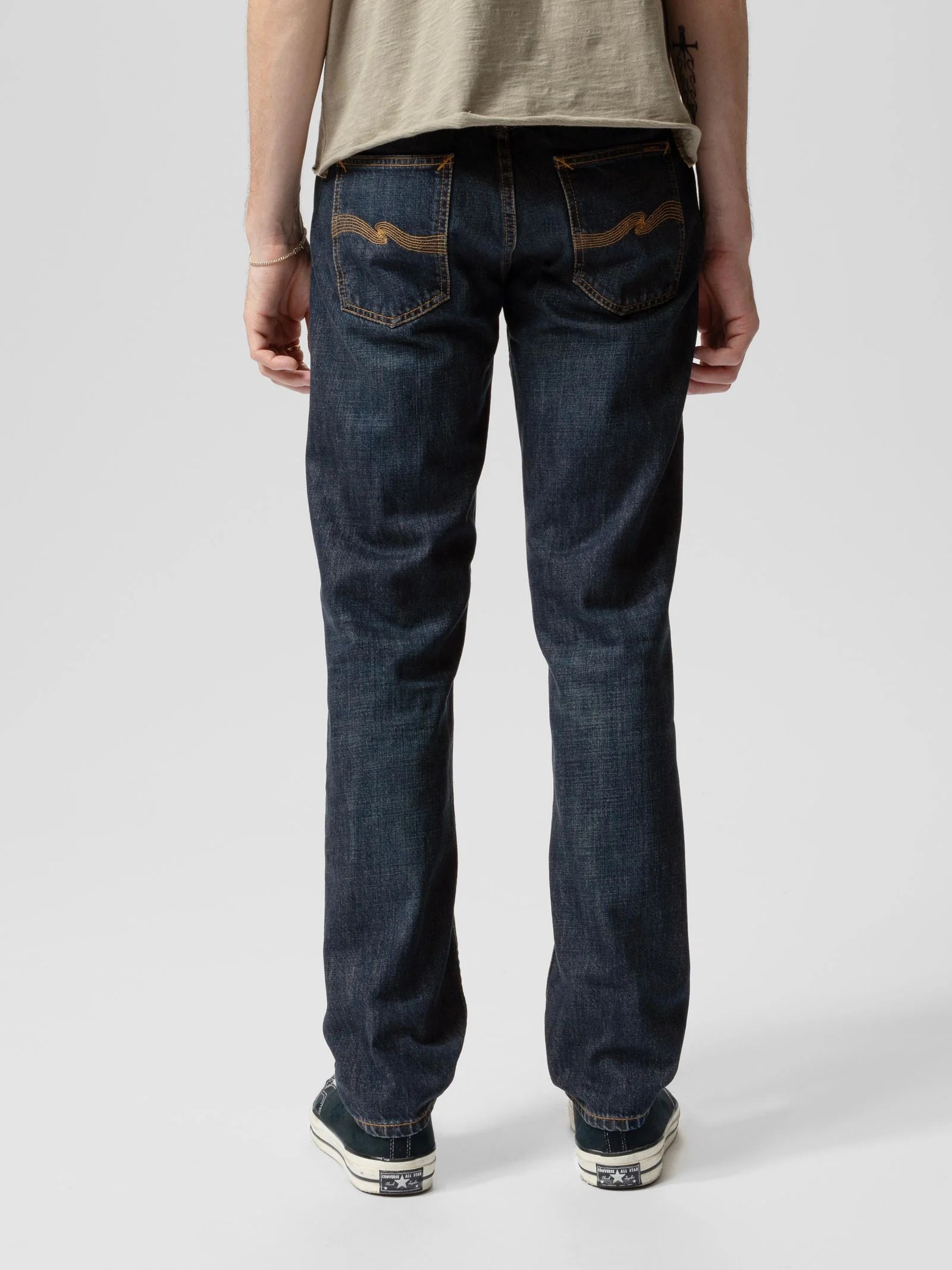 Nudie Jeans Gritty Jackson — Aged Indigo — view 4