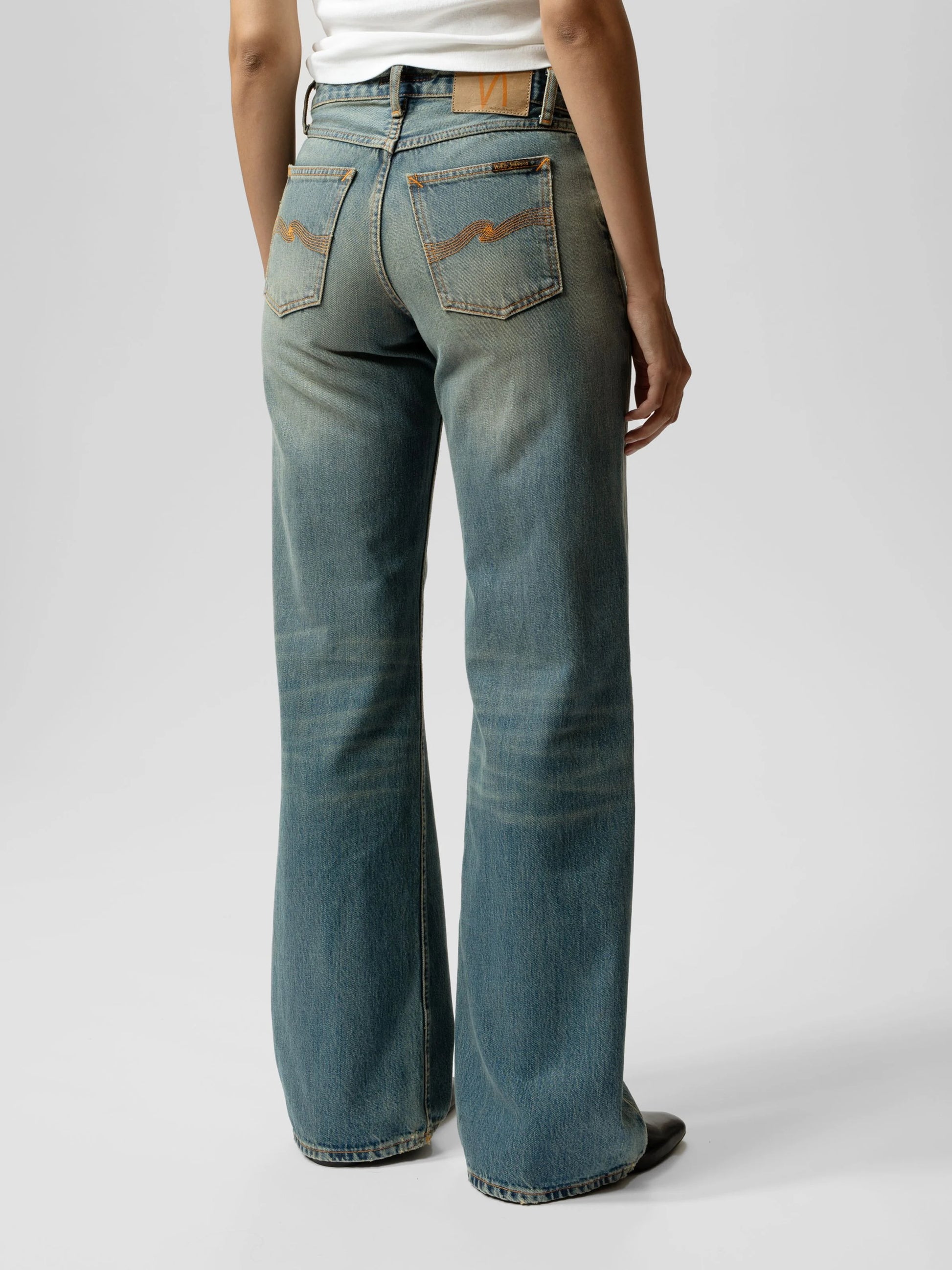 Nudie Jeans Wide Heidi — Golden Drift — view 4