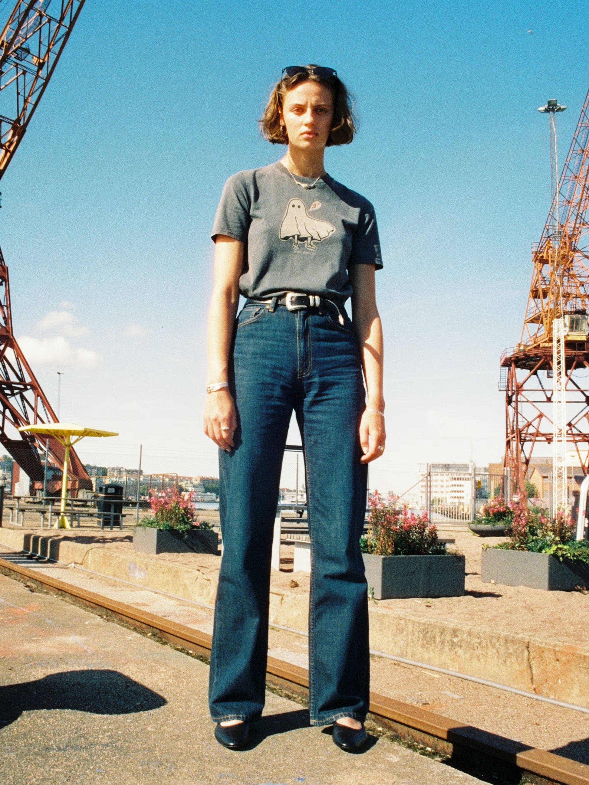 Nudie Jeans Clean Eileen — Warm Wave — front view