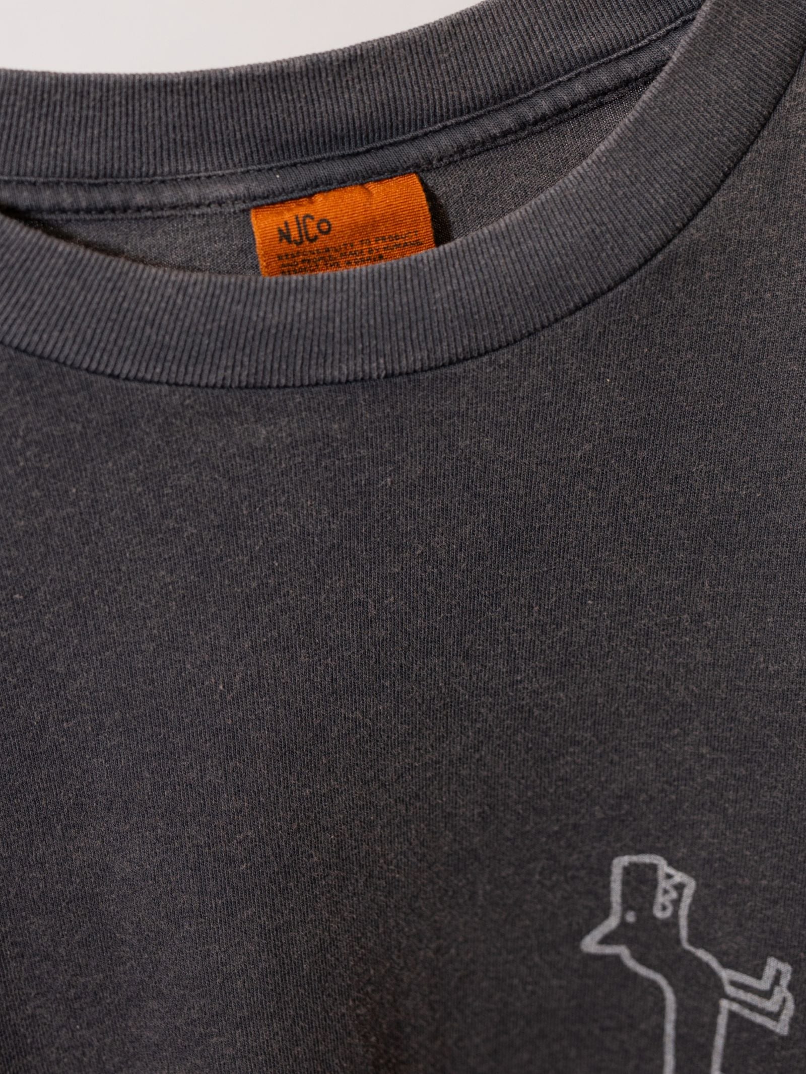 Koffe Scratched Tracks T-Shirt — Antracite — view 5