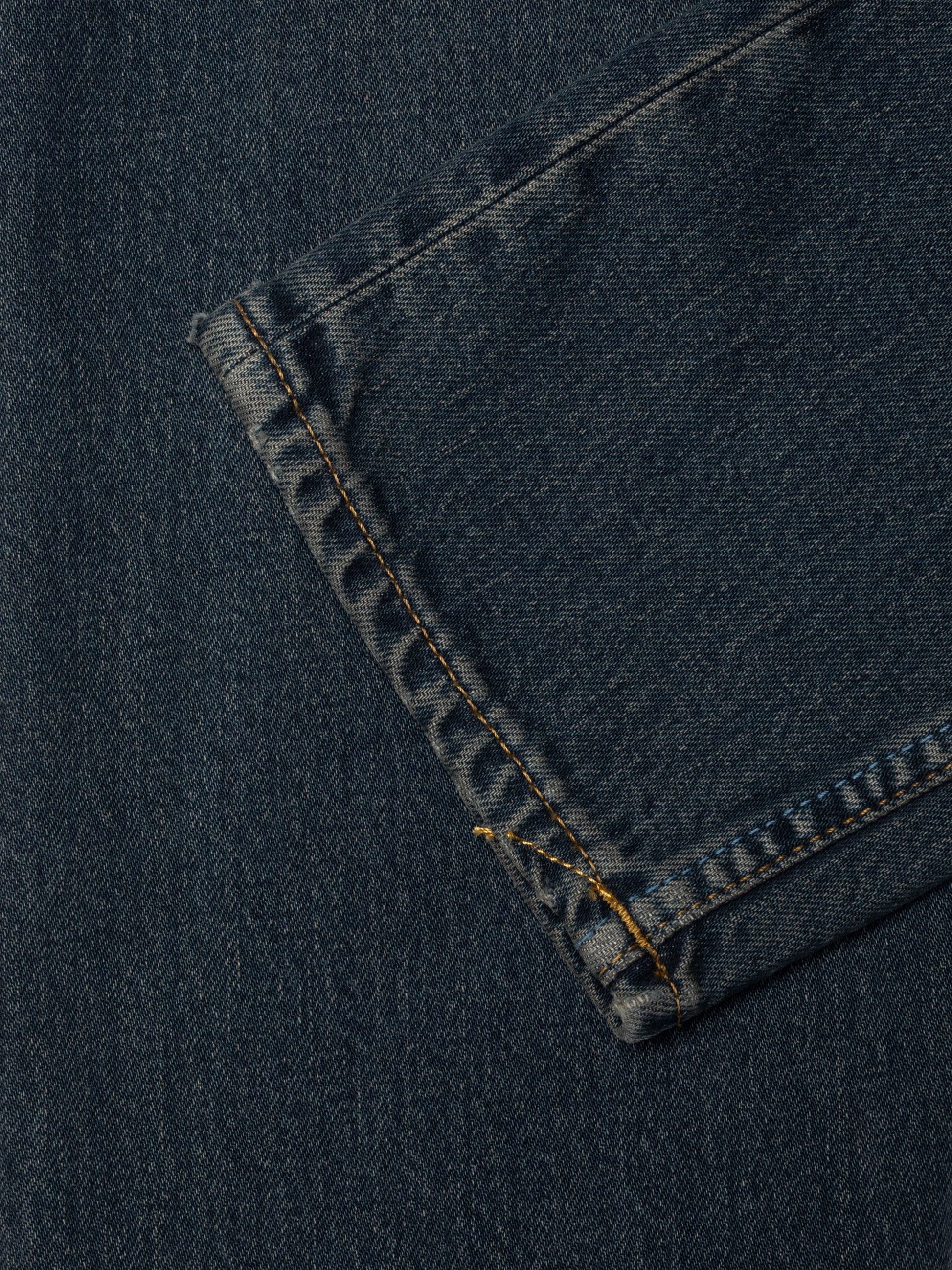 NUDIE JEANS LEAN DEAN - BLACKENED BLUE