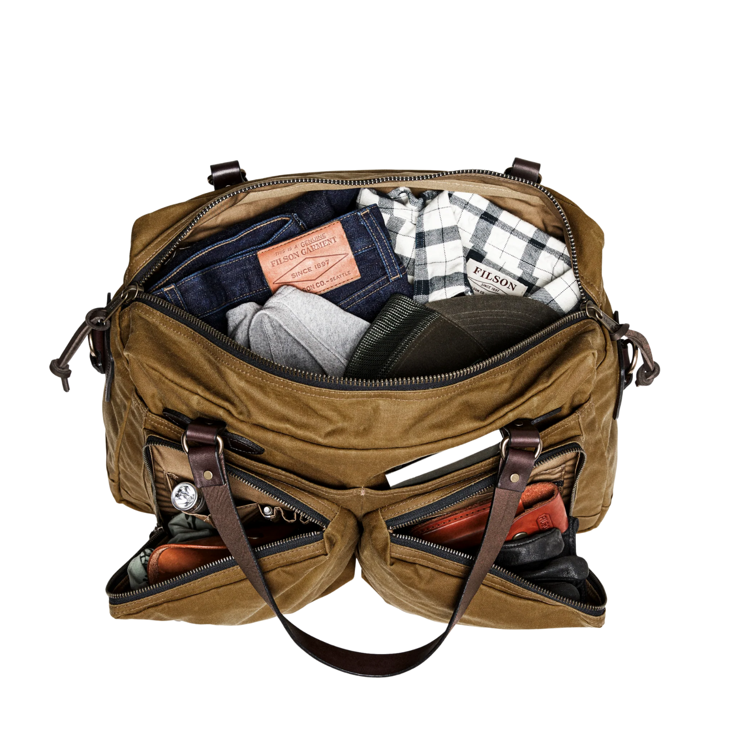 FILSON 48 HOUR DUFFLE - DARK TAN