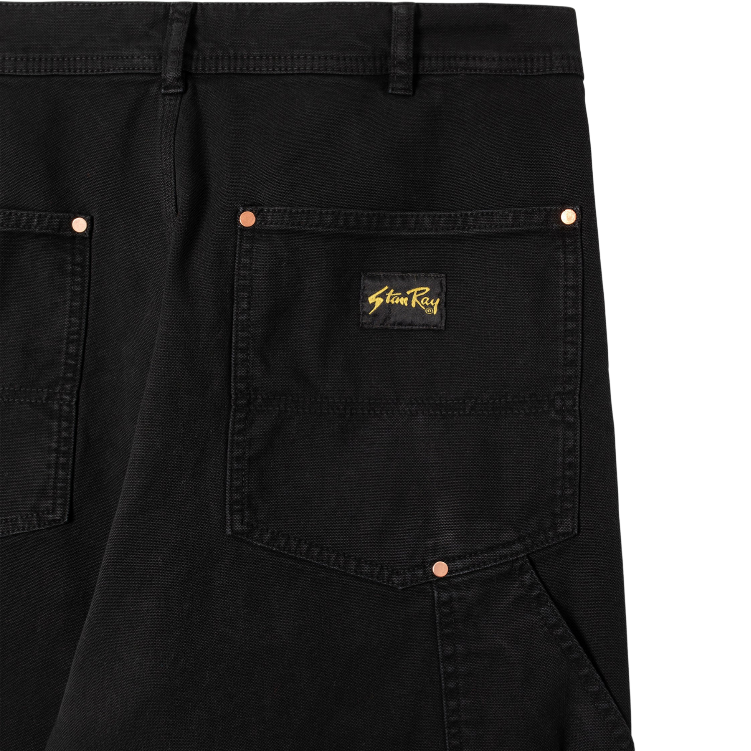 STAN RAY DOUBLE KNEE PANT - WASHED BLACK DUCK