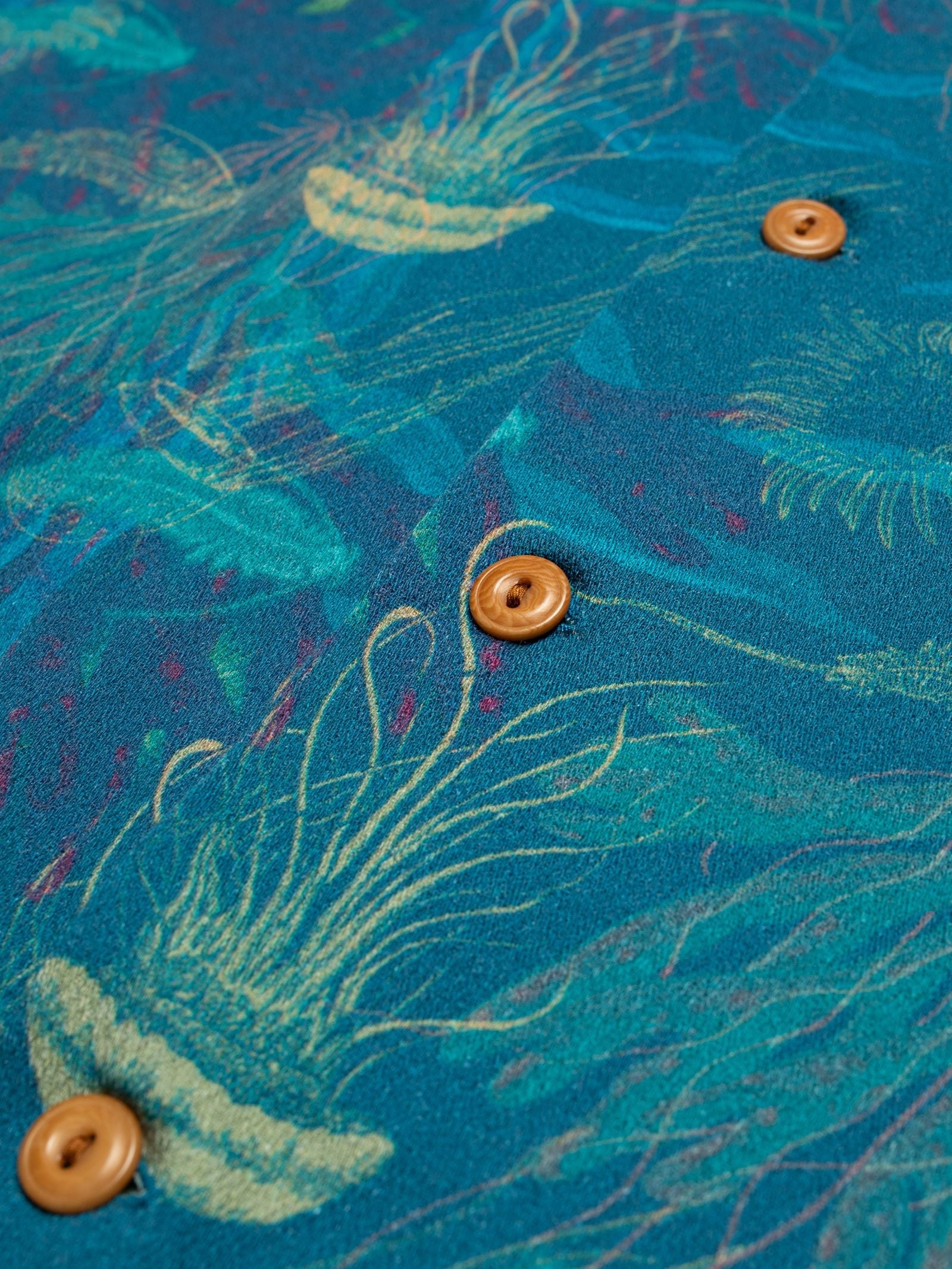 NUDIE JEANS ARVID HAWAII SHIRT DEEP SEA - MULTI