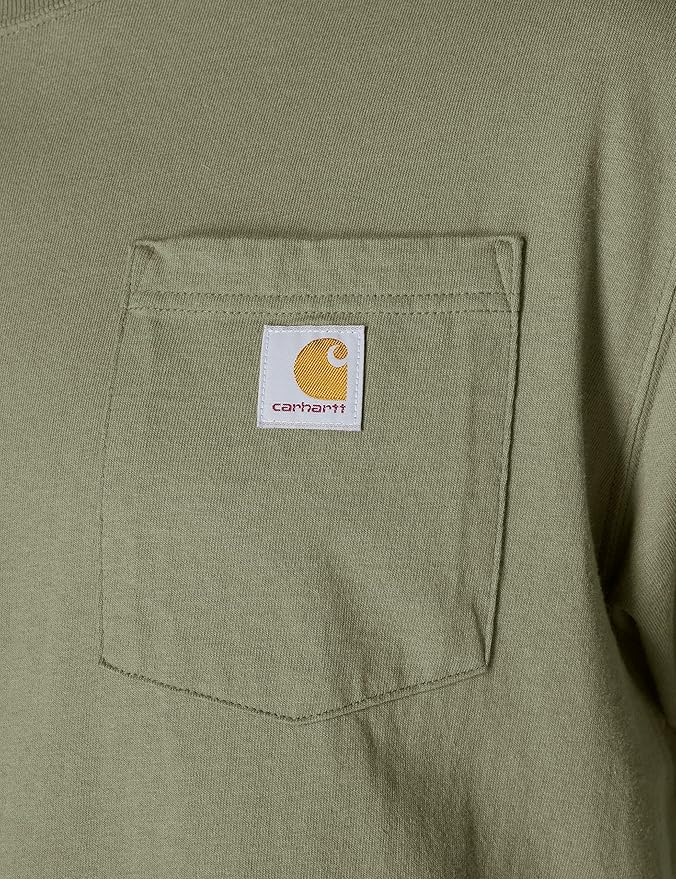 CARHARTT LOOSE FIT HEAVYWEIGHT SHORT-SLEEVE POCKET TEE - DUSTY OLIVE