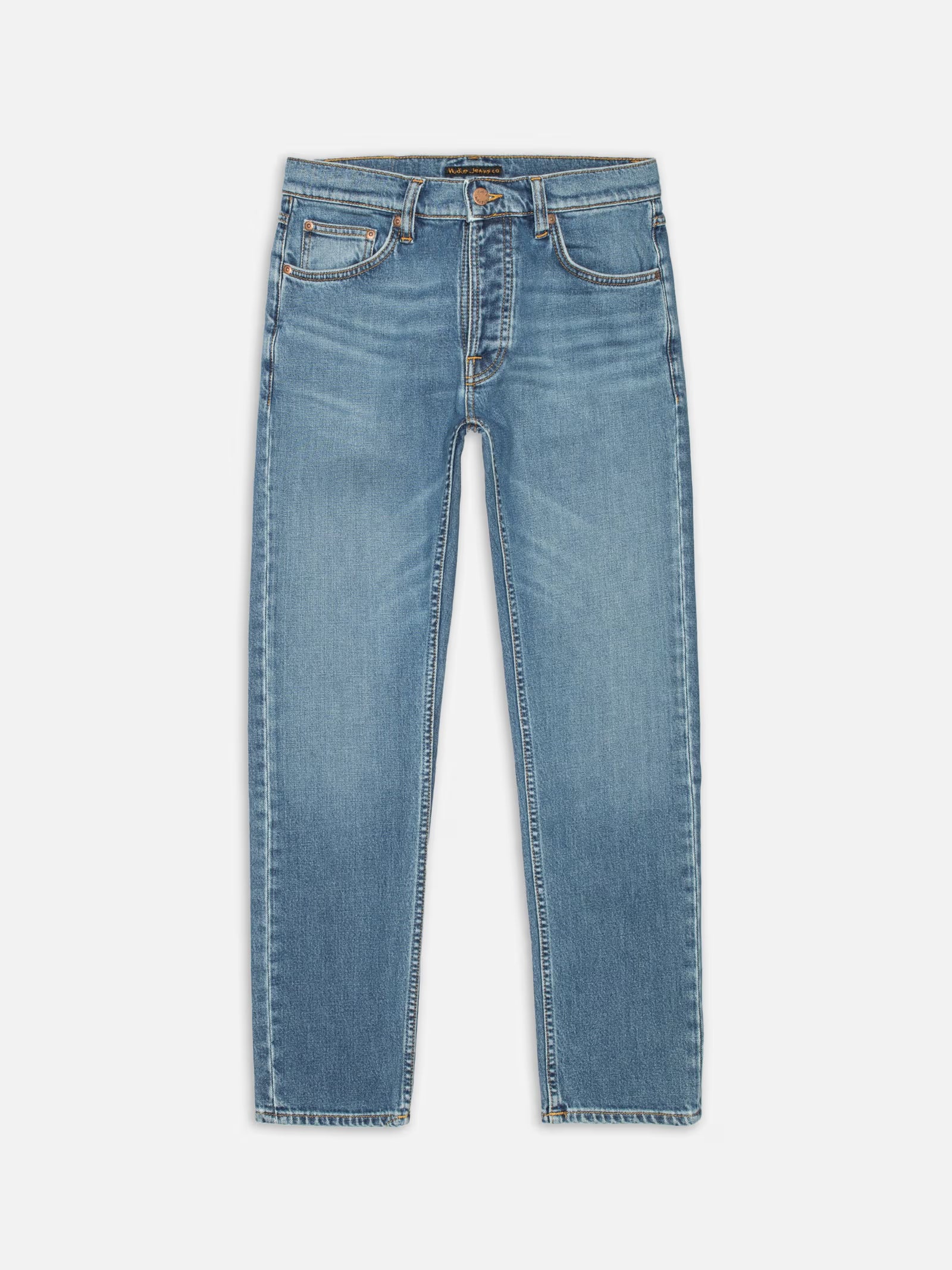 Nudie Jeans Solid Ollie — Blue Blur — front view