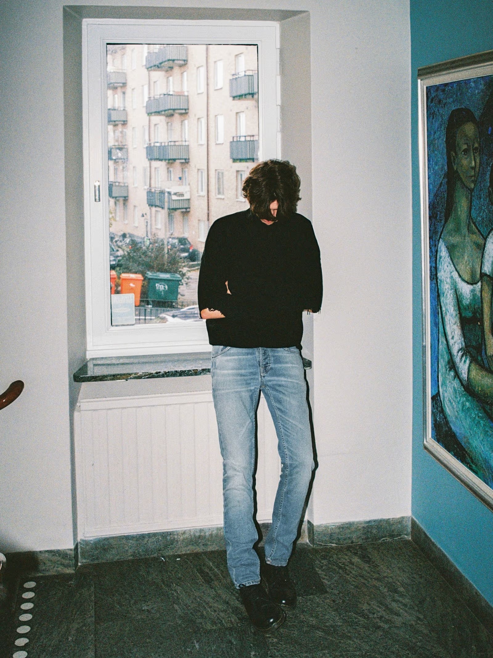 Nudie Jeans Solid Ollie — Salt Water — front view