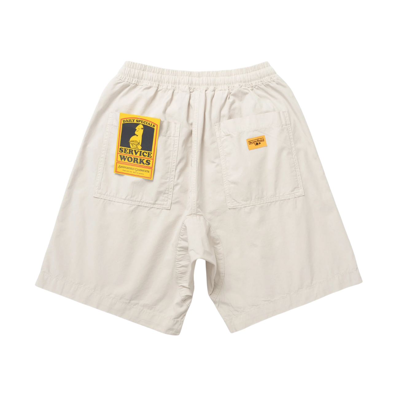 SERVICE WORKS POPLIN CHEF SHORT - SALT