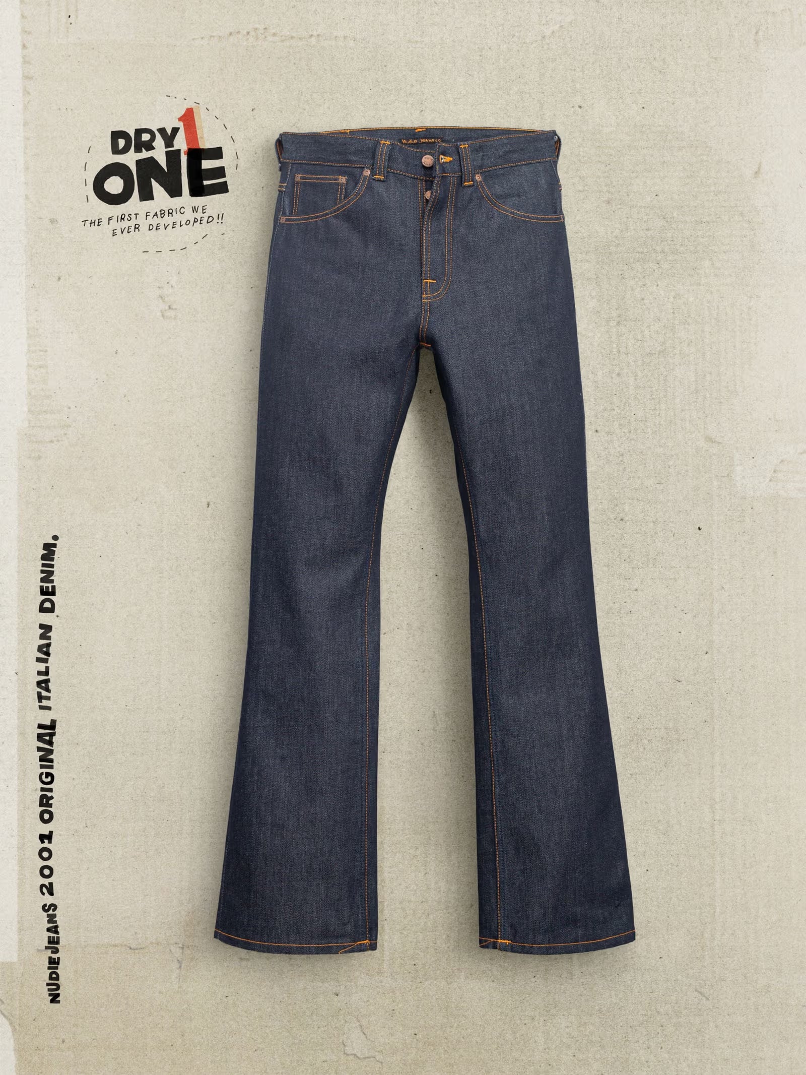 NUDIE JEANS FLARE GLENN - DRY ONE