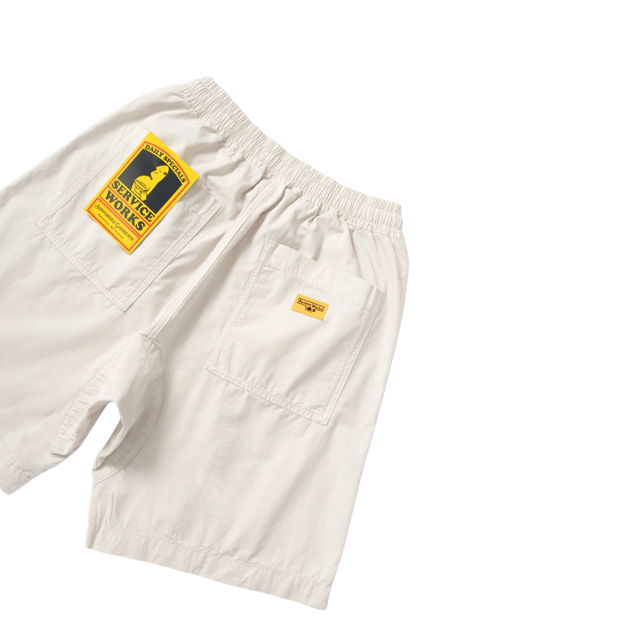 SERVICE WORKS POPLIN CHEF SHORT - SALT