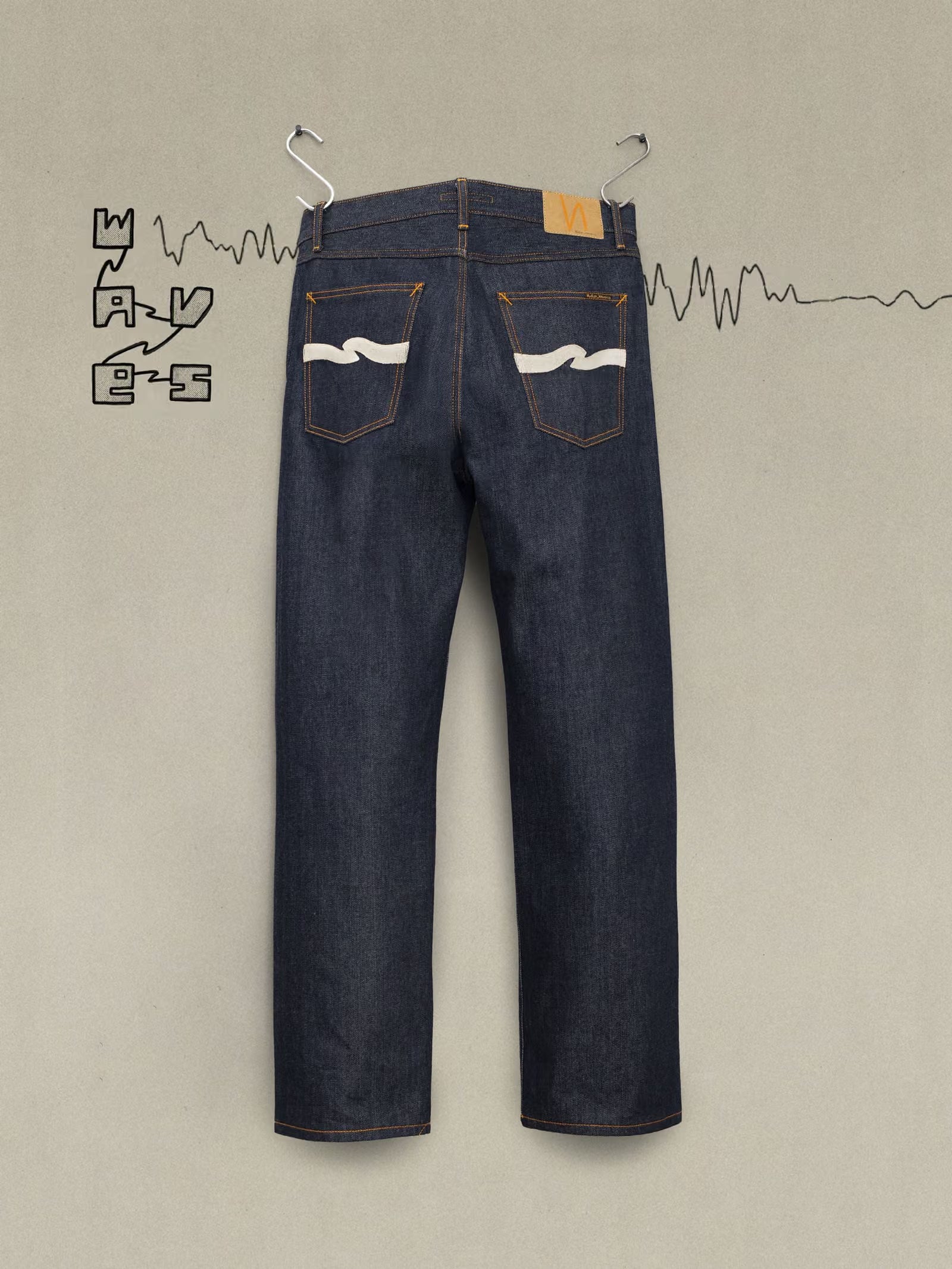 NUDIE JEANS TUFF TONY - DRY ECRU WAVES