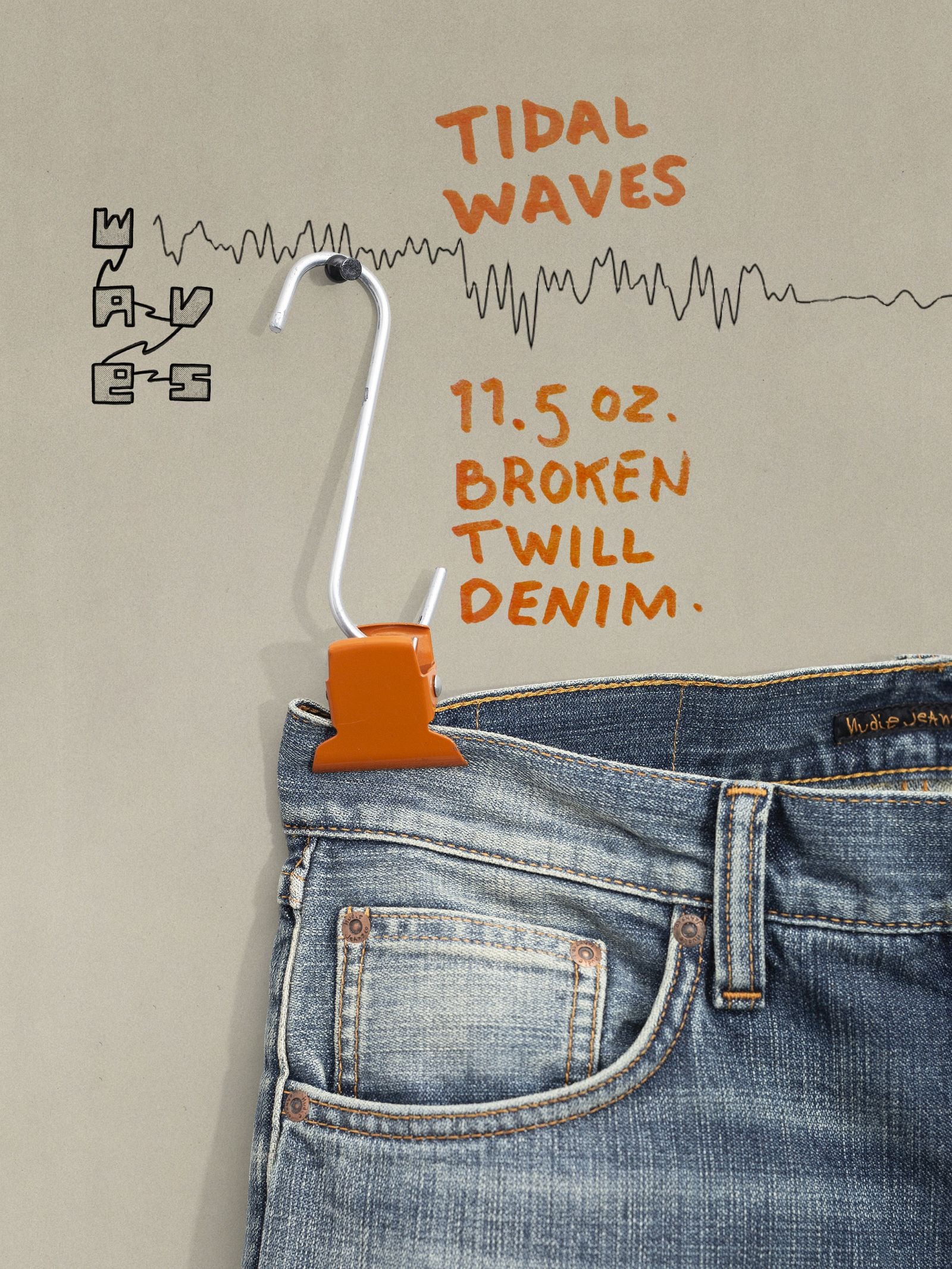 NUDIE JEANS GRITTY JACKSON - TIDAL WAVES