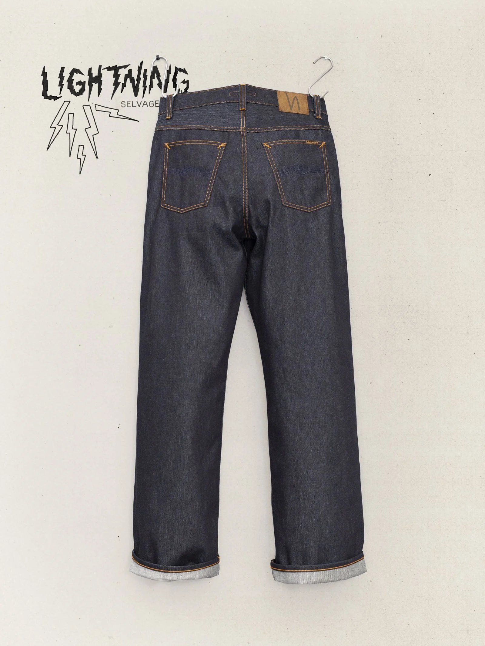 NUDIE JEANS LOUD LARRY - DRY LIGHTNING SELVAGE