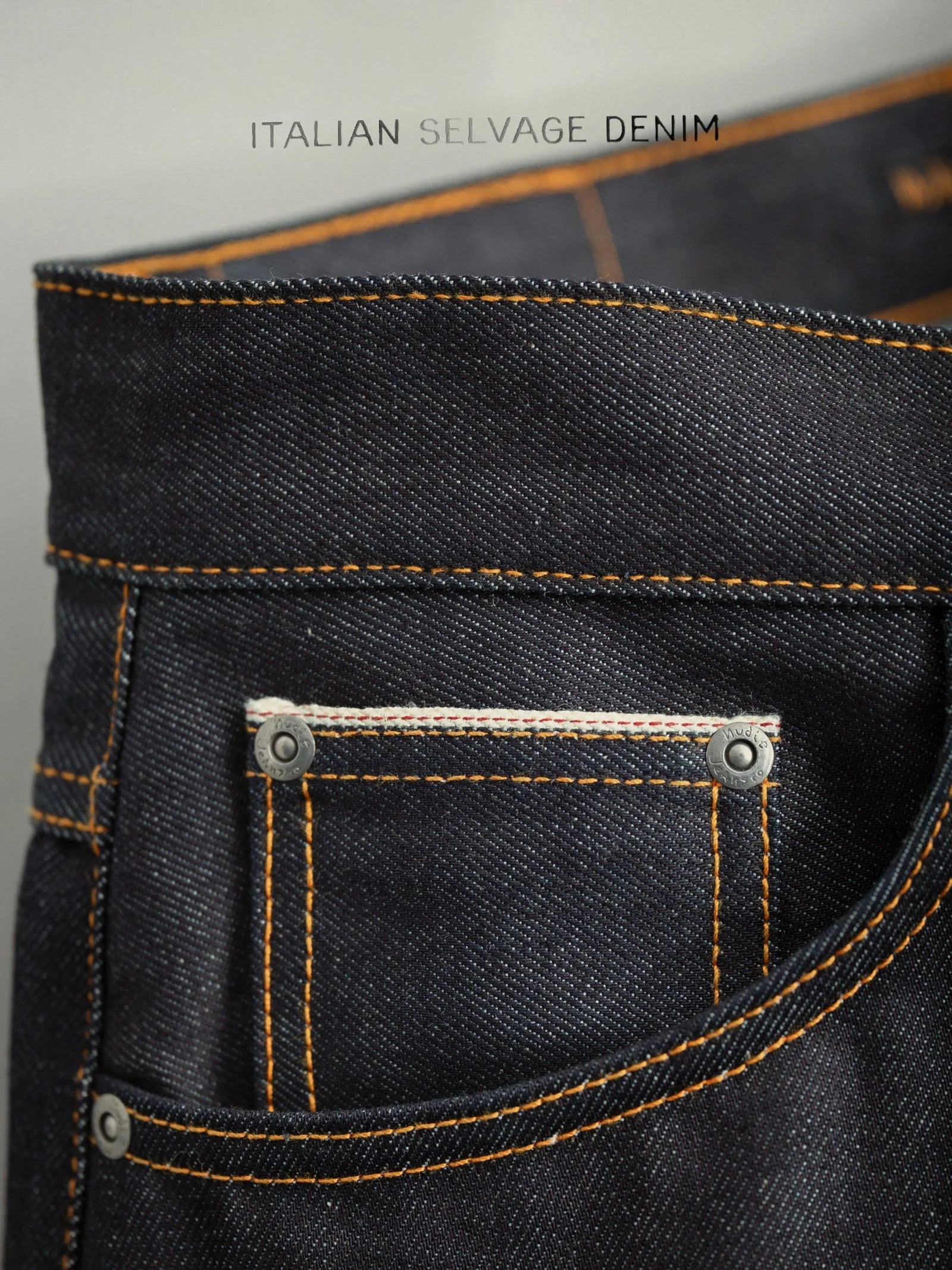 NUDIE JEANS LOUD LARRY - DRY LIGHTNING SELVAGE