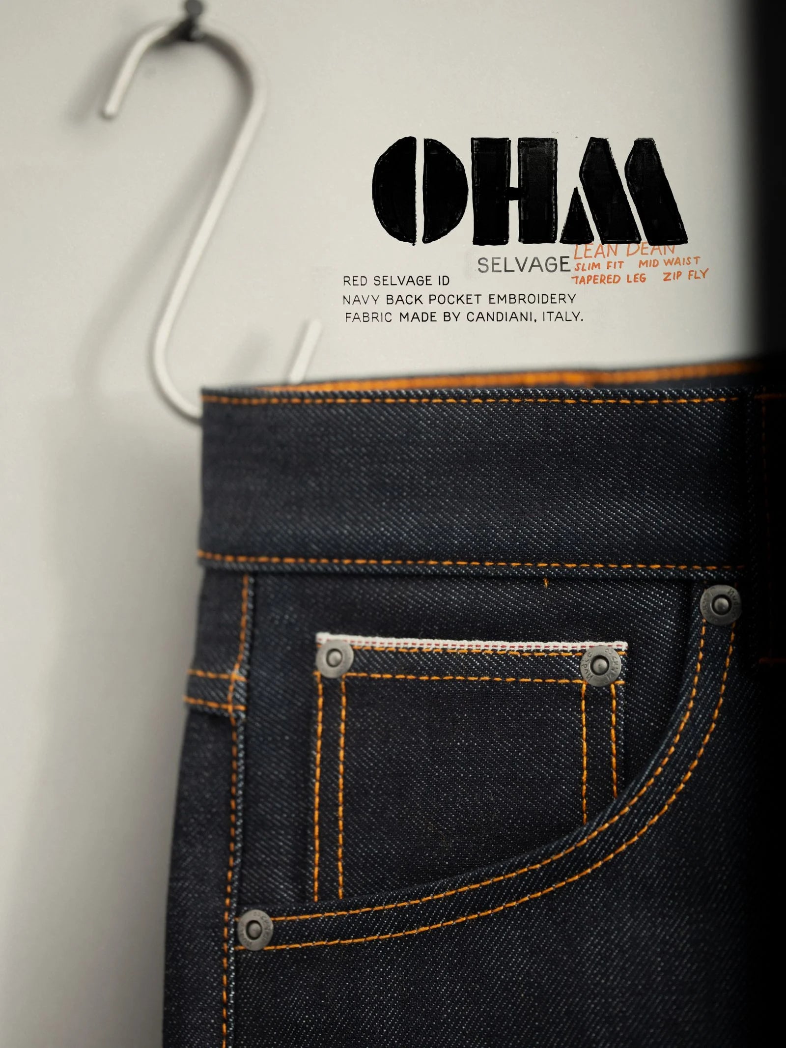 NUDIE JEANS LEAN DEAN - DRY OHM SELVAGE