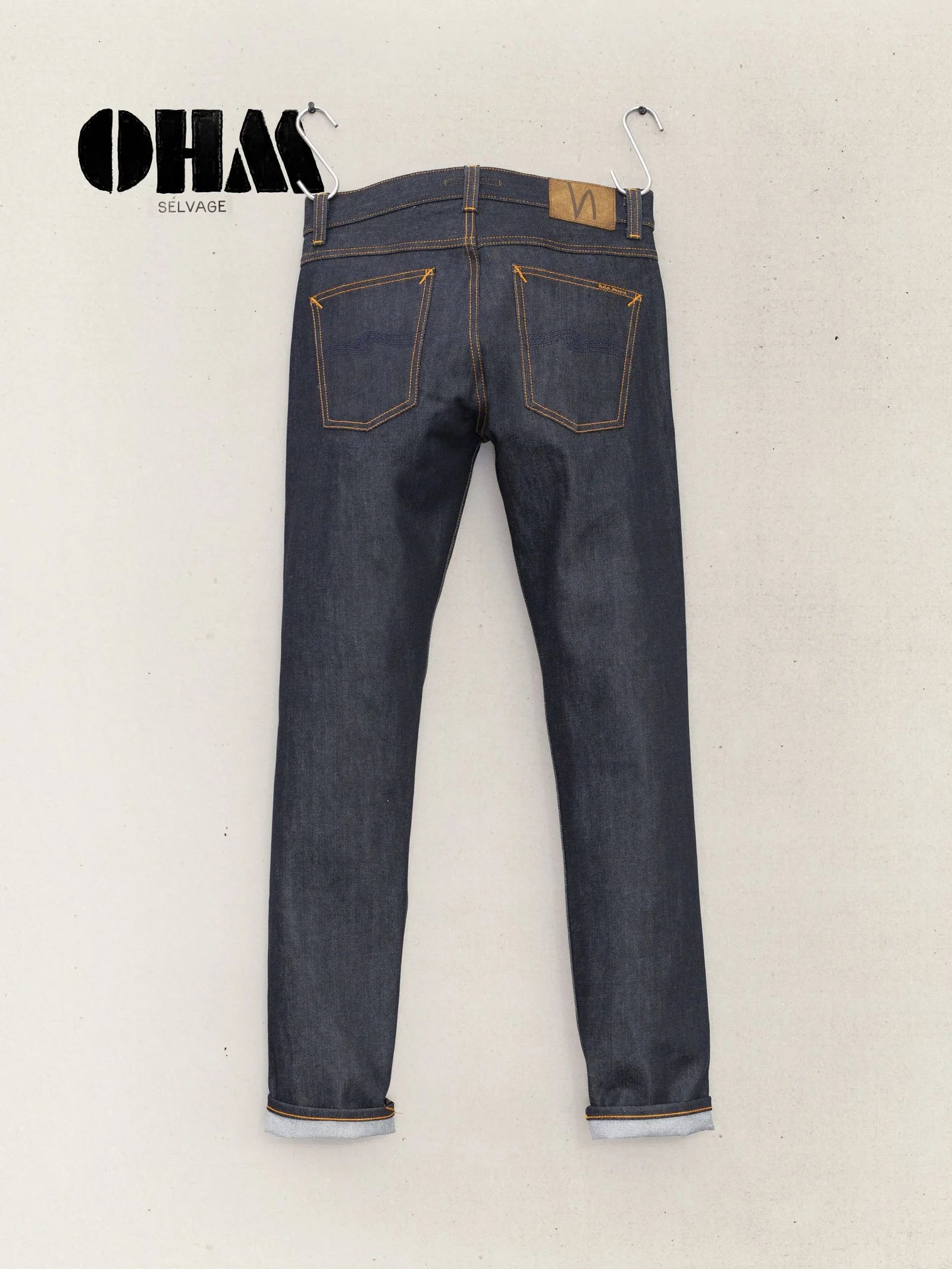 NUDIE JEANS LEAN DEAN - DRY OHM SELVAGE
