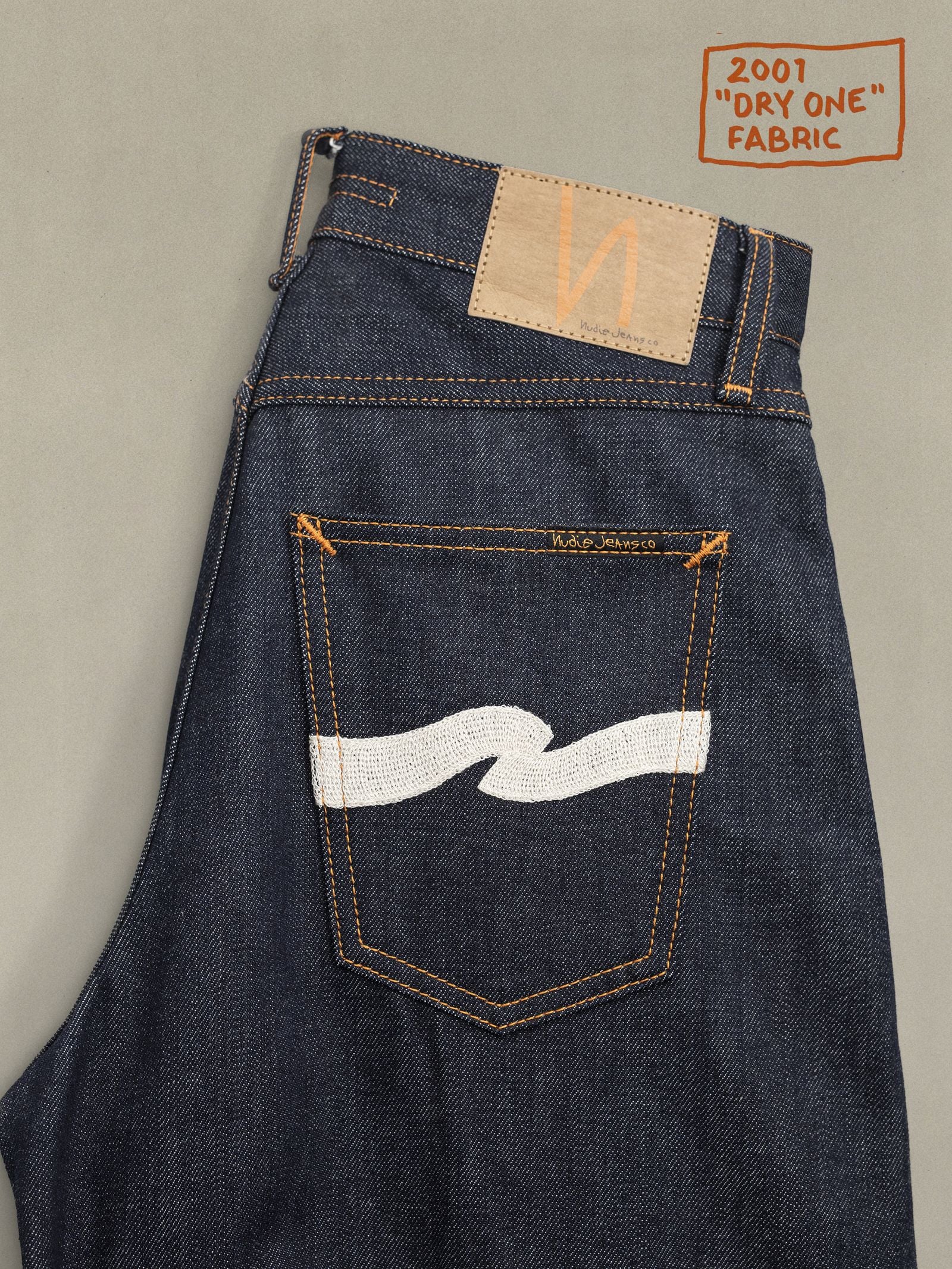 NUDIE JEANS SONIC SUE - DRY ECRU WAVES