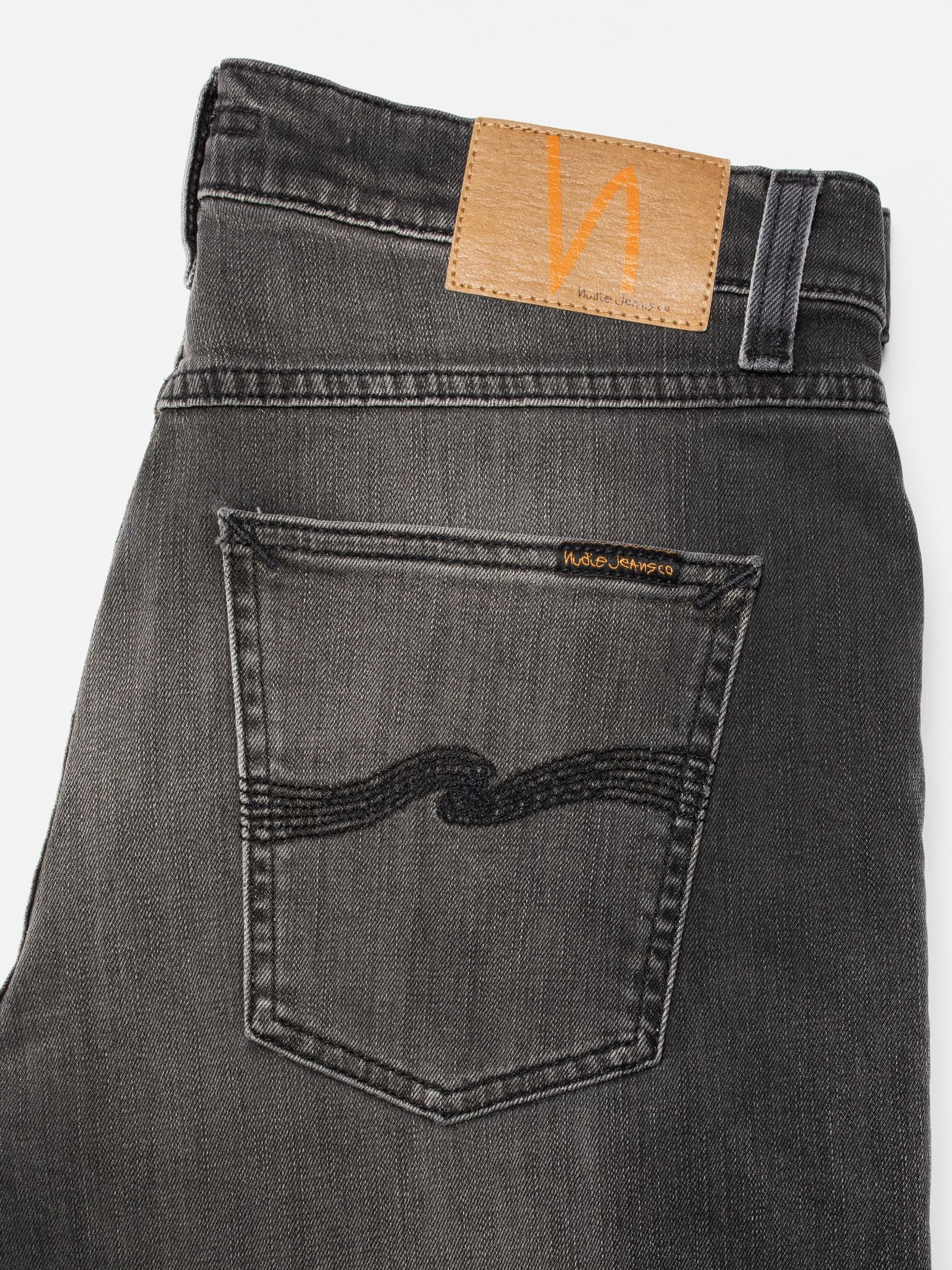 NUDIE JEANS SOLID OLLIE - BLACK MIST