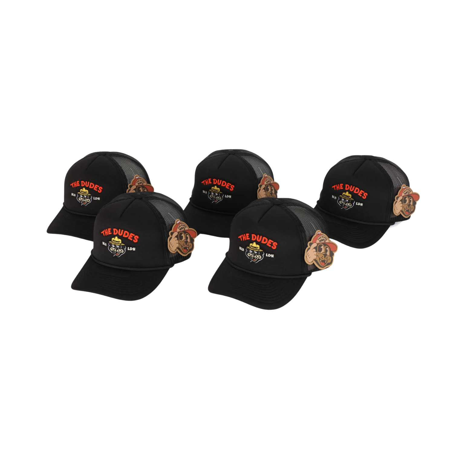 THE DUDES STONEY TRUCKER HAT - BLACK