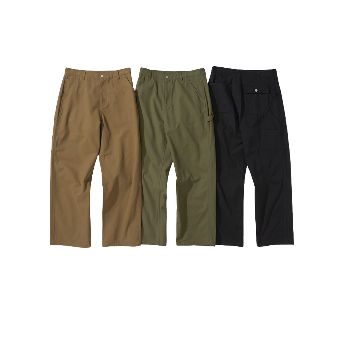 UNIFORM BRIDGE CANVAS CARPENTER PANTS - TAN