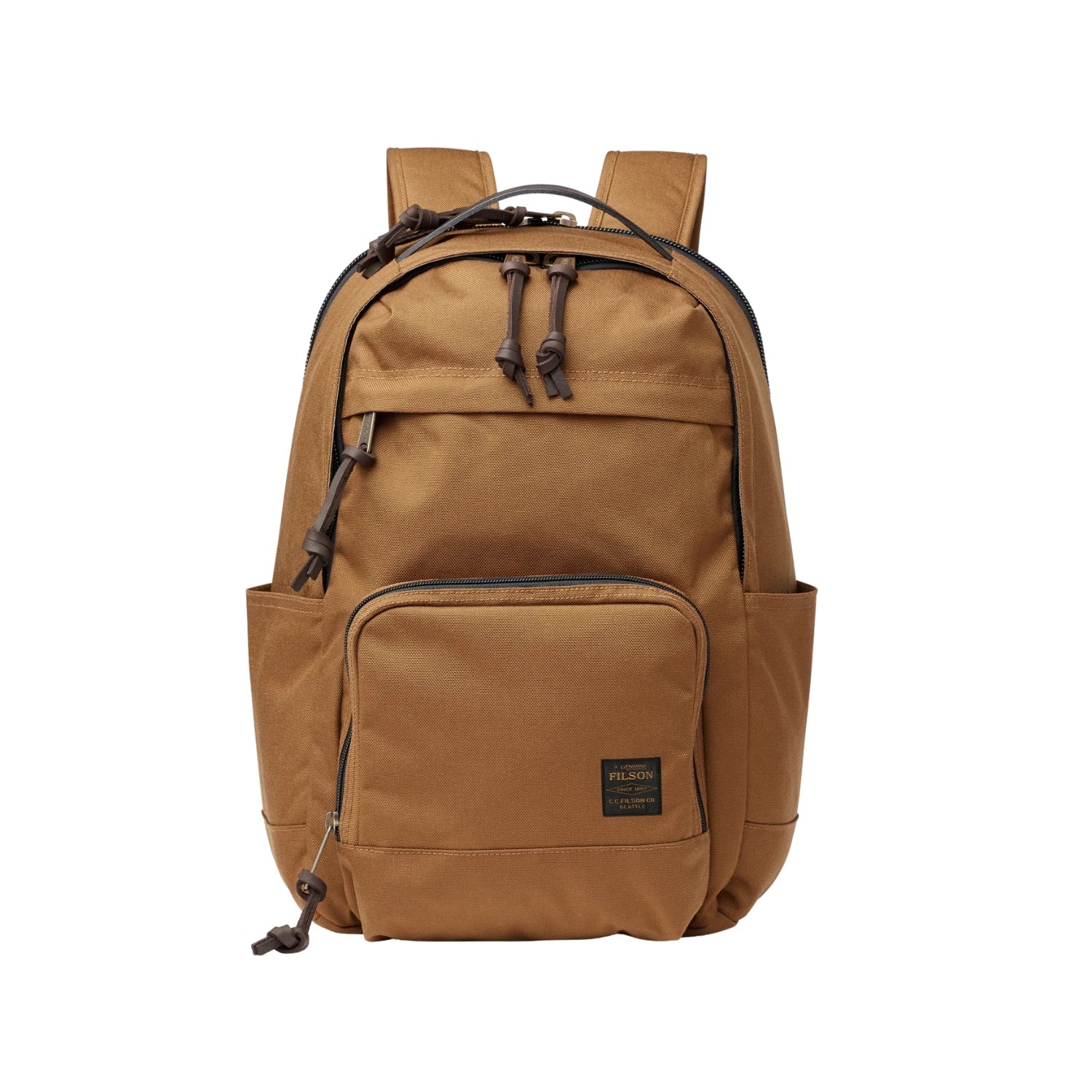 Filson Dryden Backpack — Whiskey — front view
