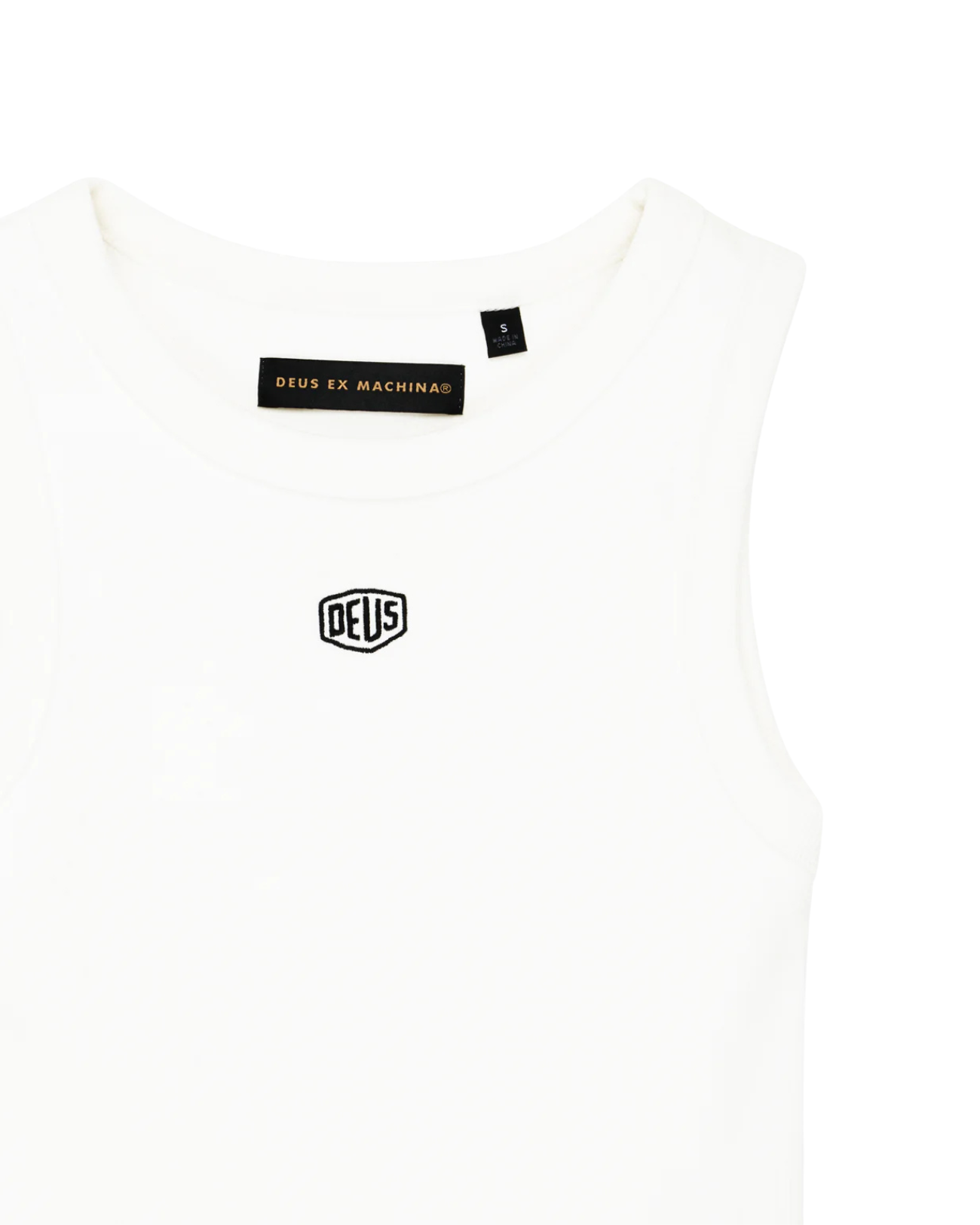 DEUS EX MACHINA SHIELD TANK - VINTAGE WHITE