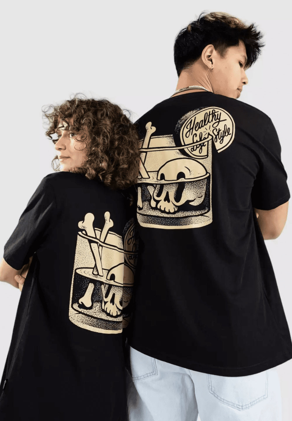 THE DUDES HEALTHY T-SHIRT - BLACK