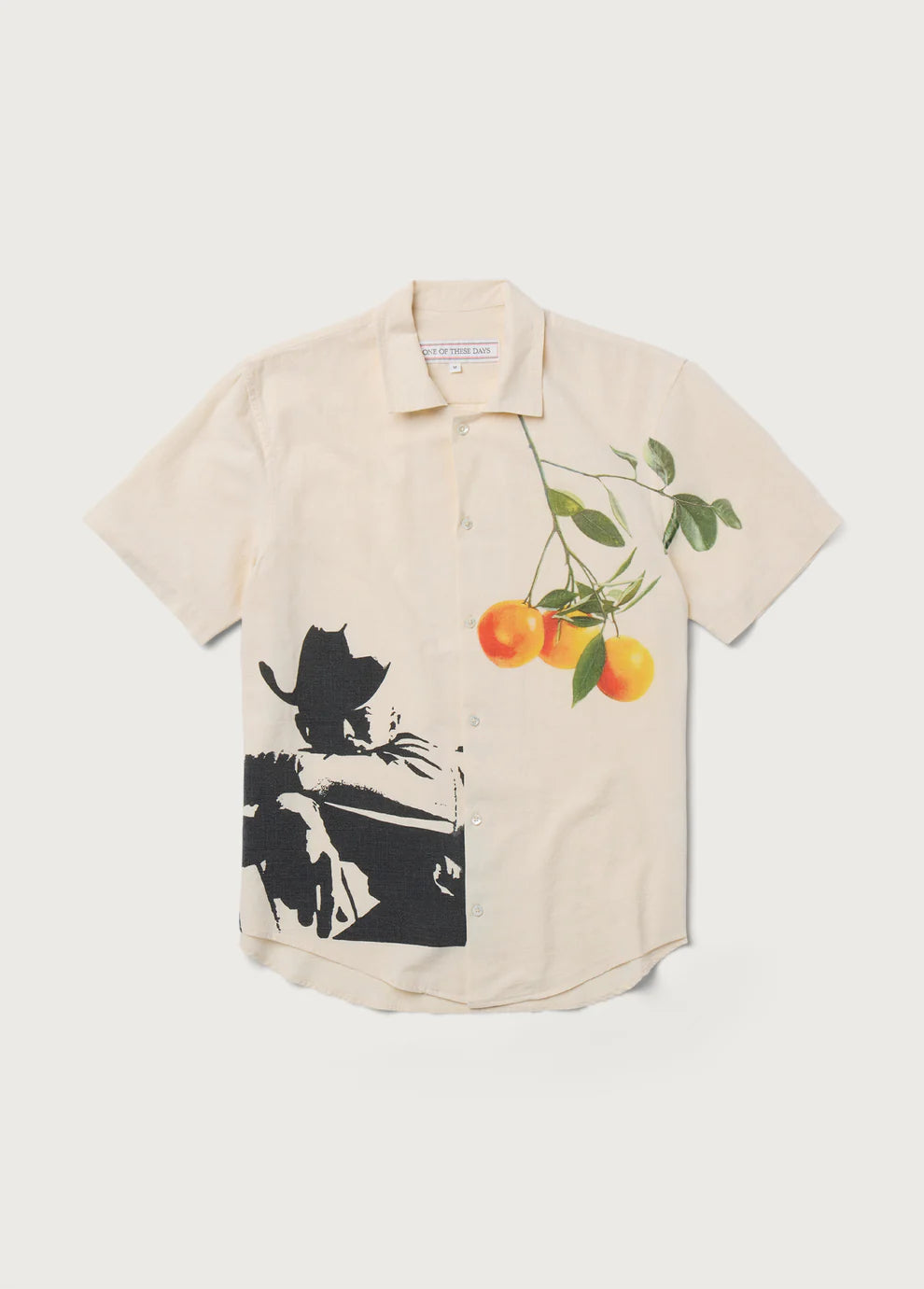 ONE OF THESE DAYS ANGEL OF THE FIELD CAMP SHIRT - IVORY