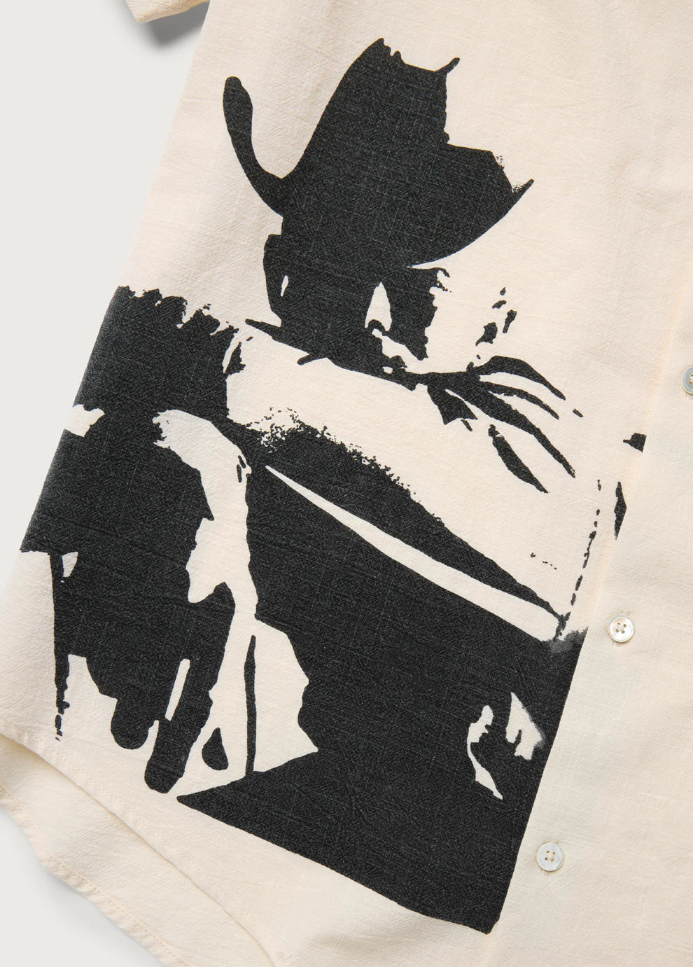 ONE OF THESE DAYS ANGEL OF THE FIELD CAMP SHIRT - IVORY