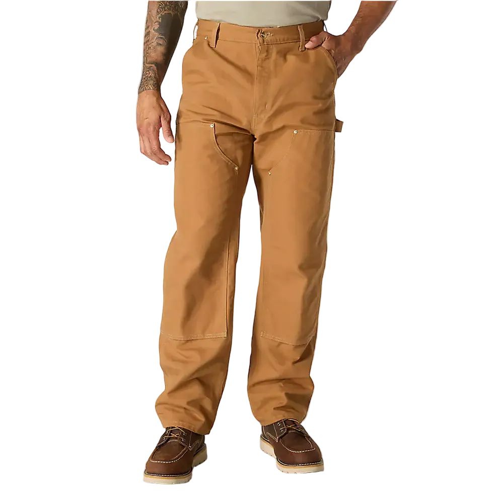 CARHARTT B01 LOOSE STRAIGHT FIRM DUCK DOUBLE-FRONT DUNGAREE - CARHARTT BROWN