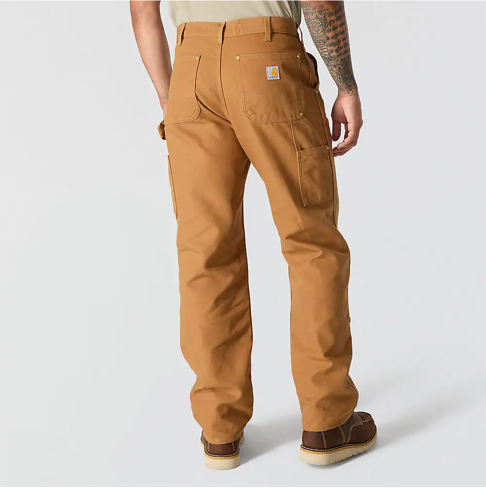 CARHARTT B01 LOOSE STRAIGHT FIRM DUCK DOUBLE-FRONT DUNGAREE - CARHARTT BROWN