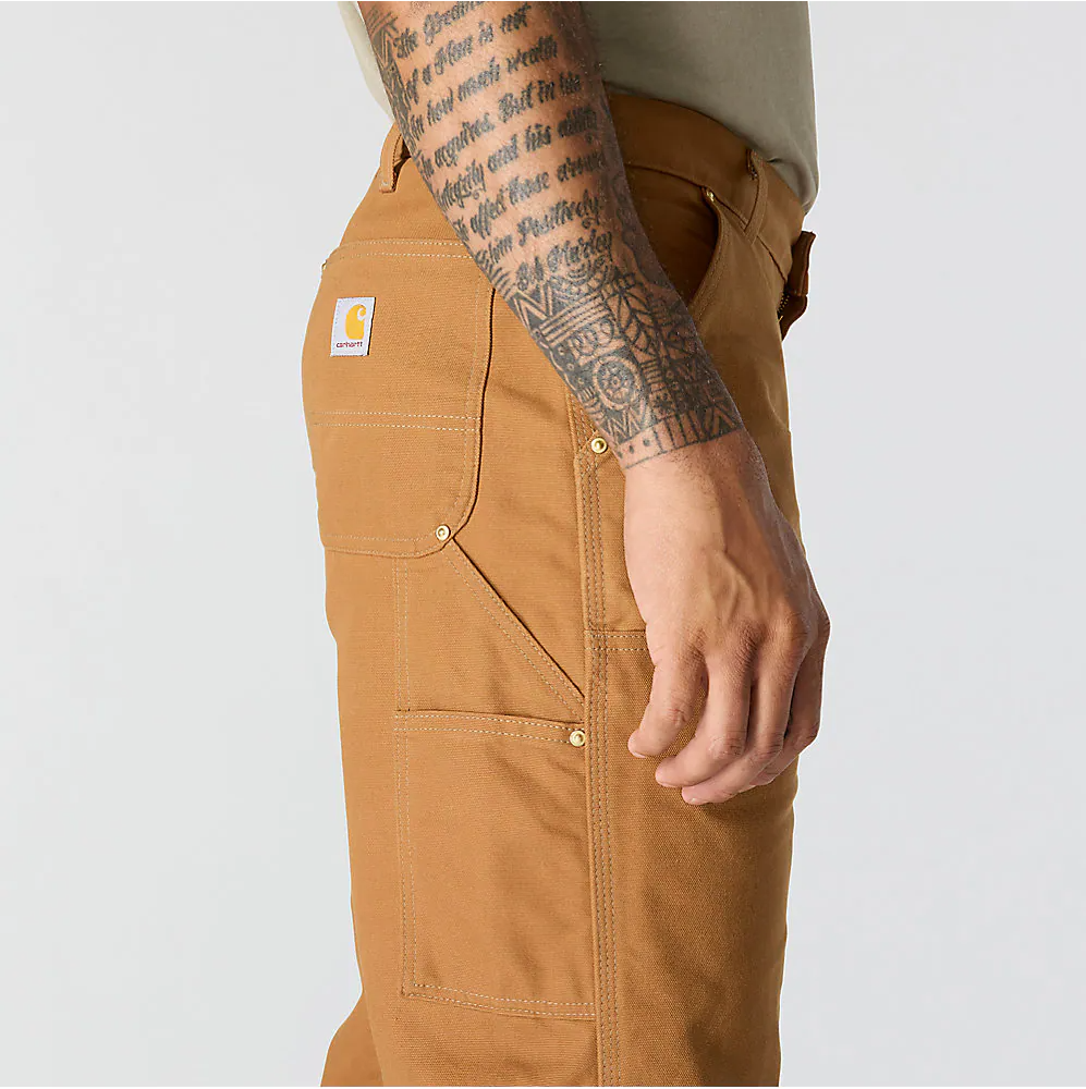 CARHARTT B01 LOOSE STRAIGHT FIRM DUCK DOUBLE-FRONT DUNGAREE - CARHARTT BROWN