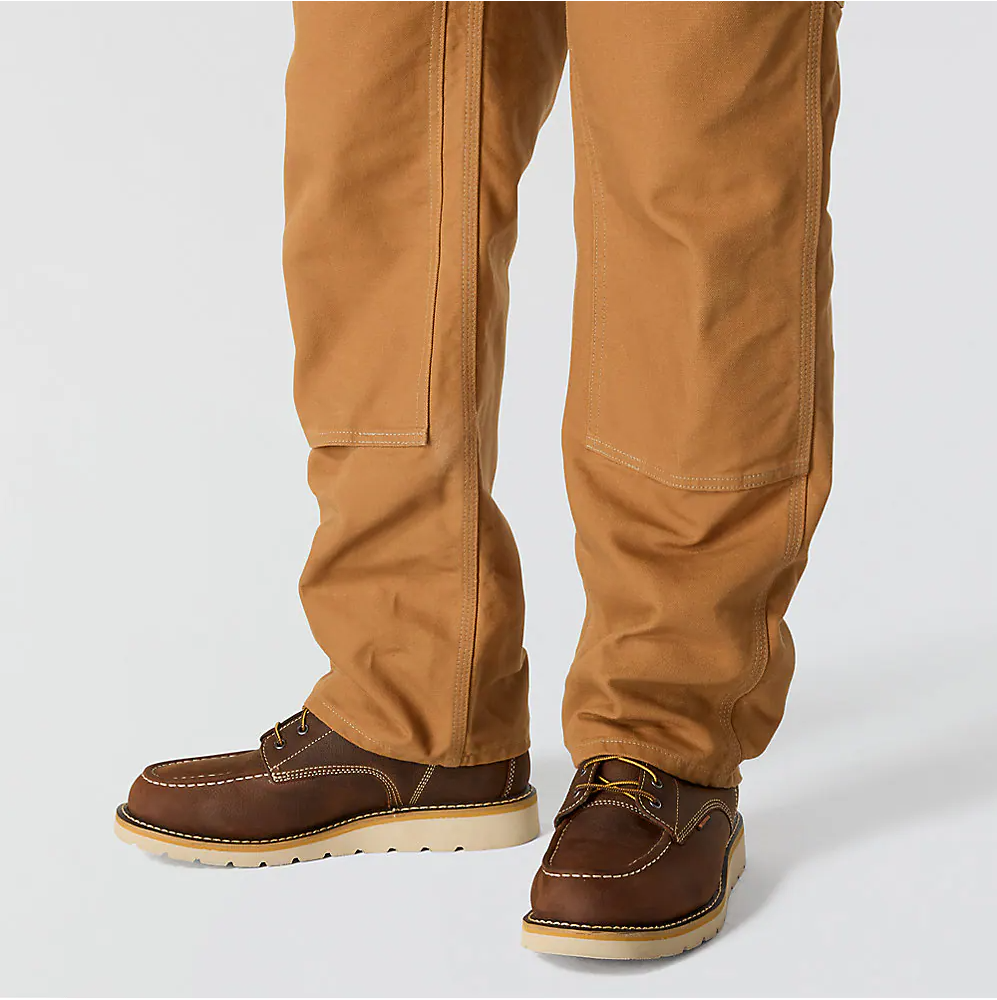 CARHARTT B01 LOOSE STRAIGHT FIRM DUCK DOUBLE-FRONT DUNGAREE - CARHARTT BROWN