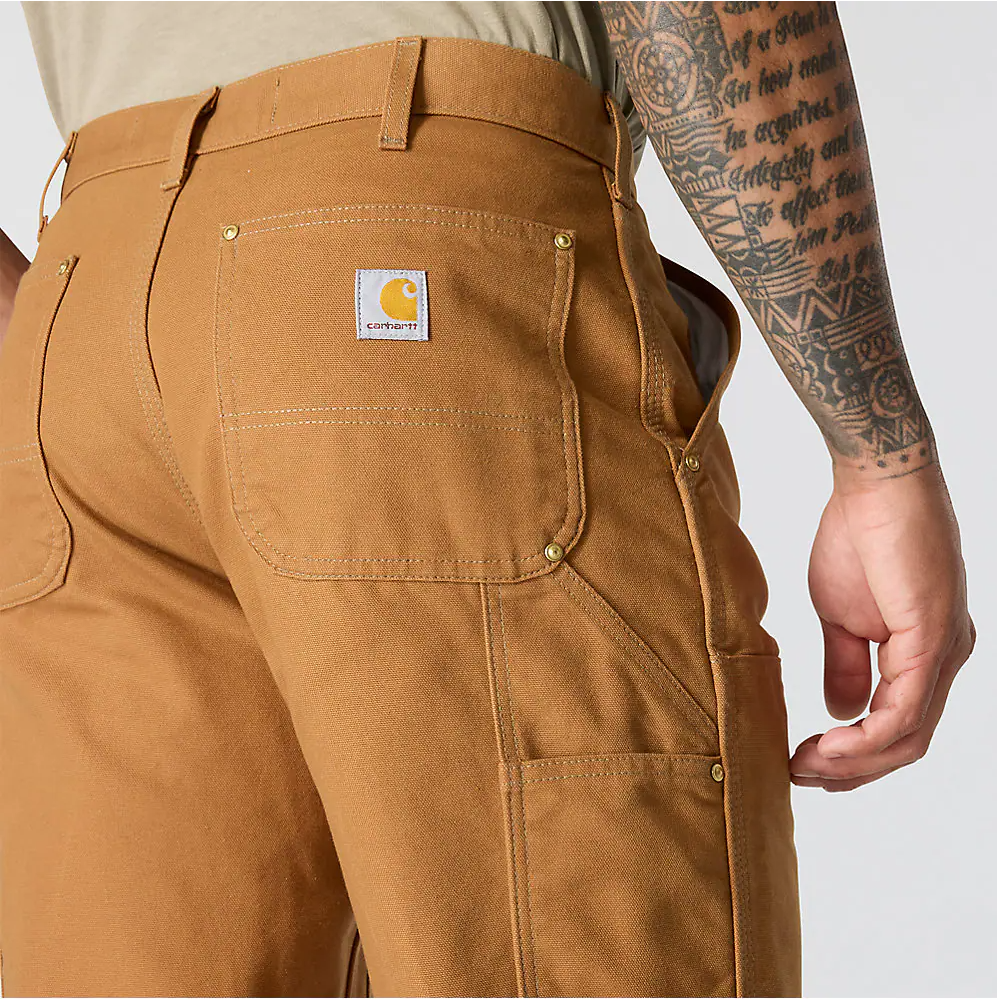 CARHARTT B01 LOOSE STRAIGHT FIRM DUCK DOUBLE-FRONT DUNGAREE - CARHARTT BROWN