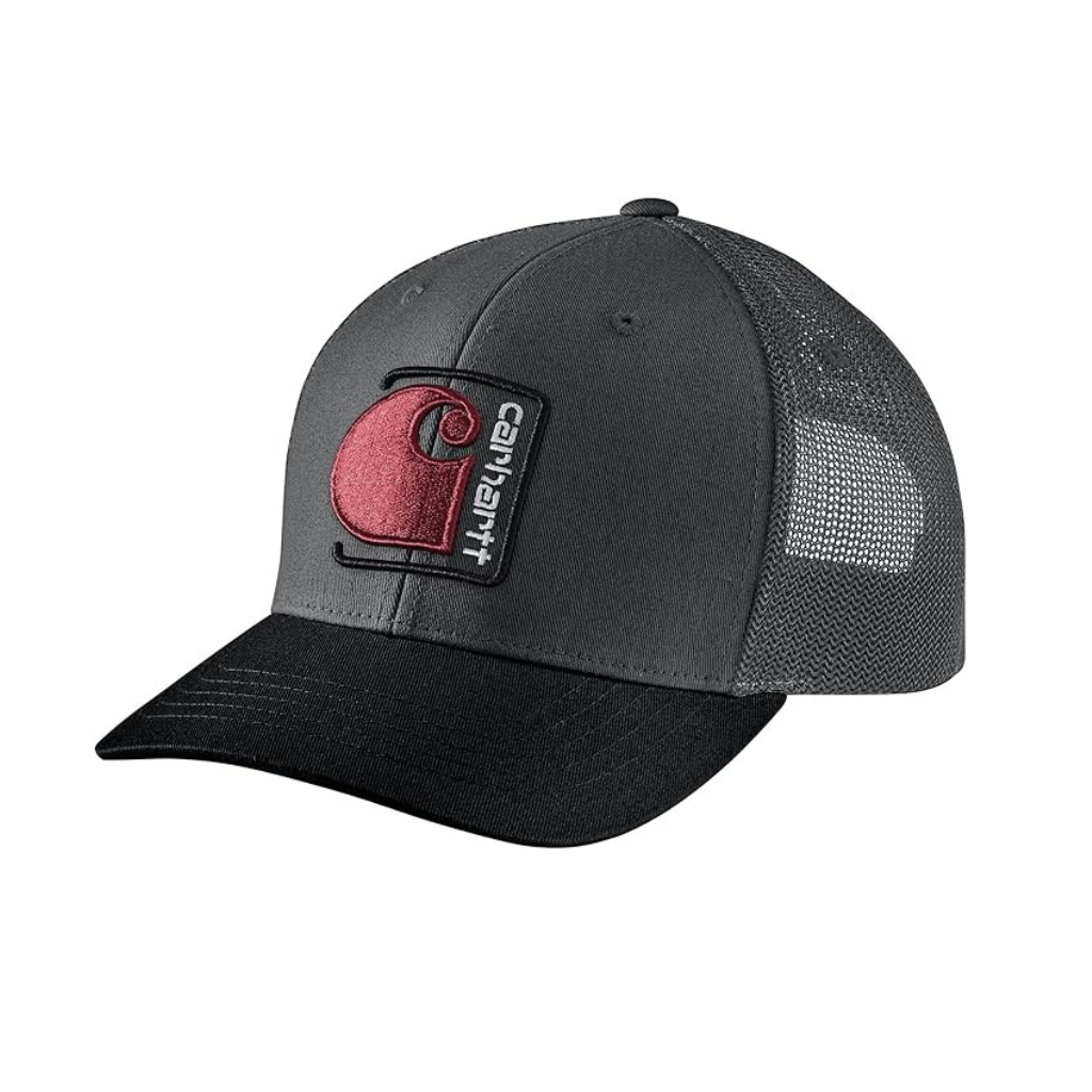 CARHARTT CANVAS MESH-BACK C PATCH CAP - SHADOW