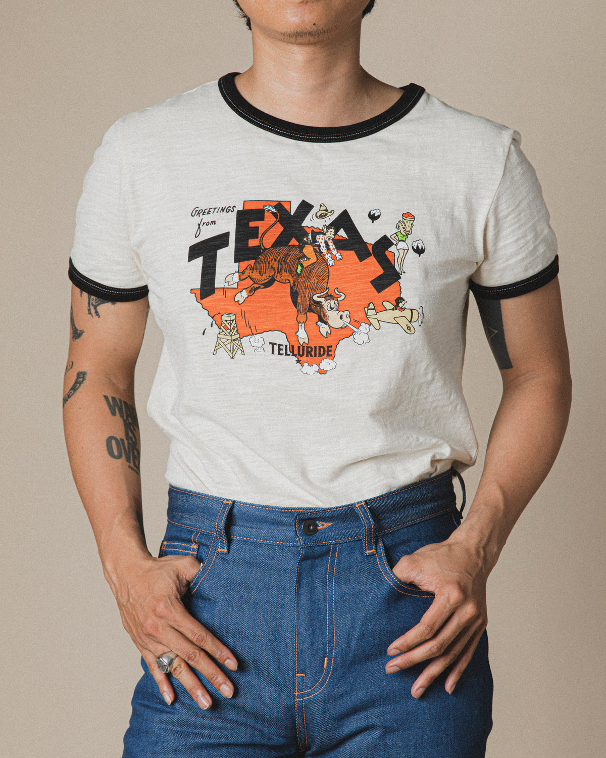 TELLURIDE BULL SHIRT TEE - BLACK
