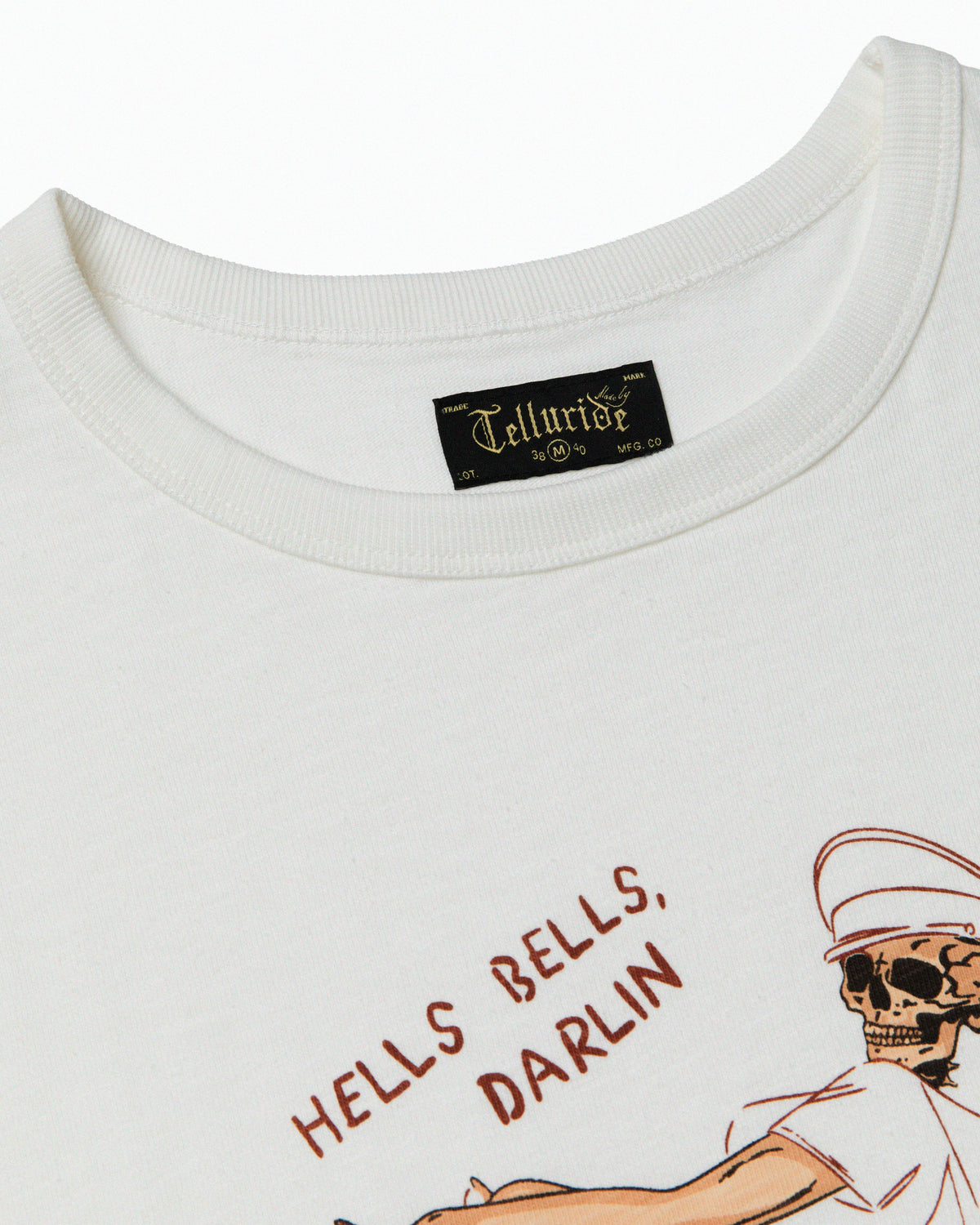 TELLURIDE GHOST PIN-UP TEE - WHITE