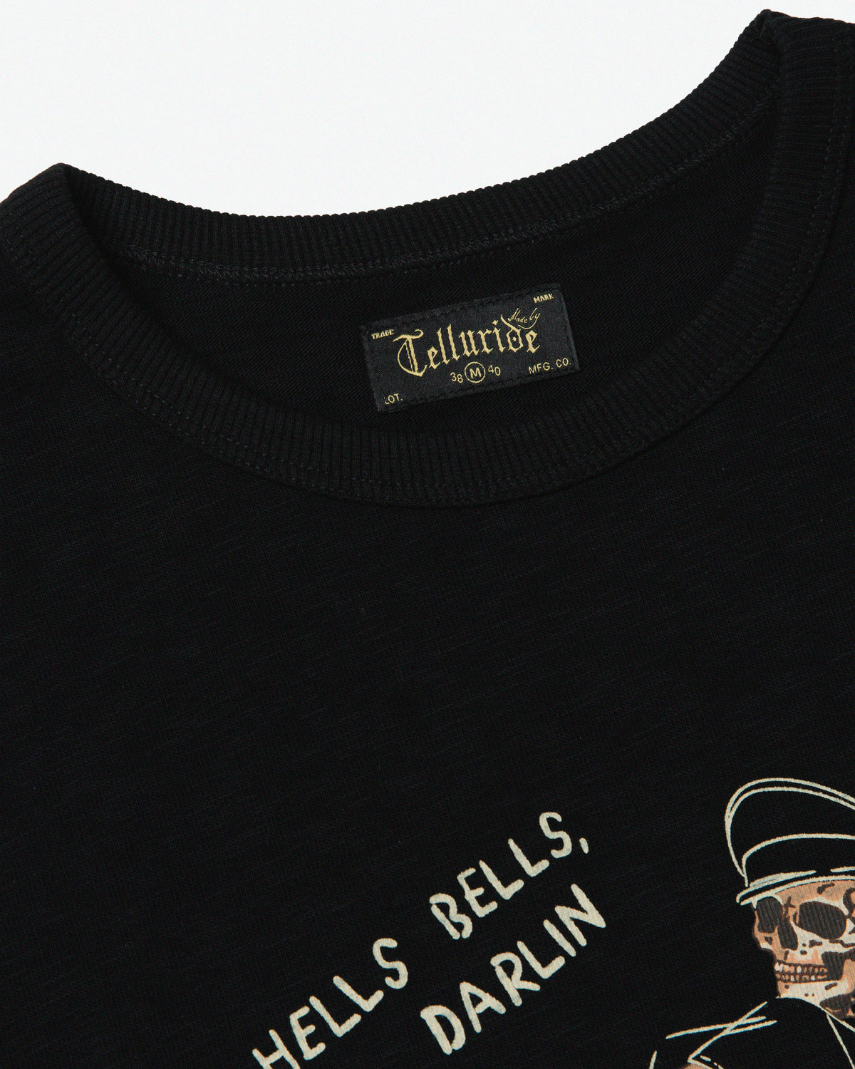 TELLURIDE GHOST PIN-UP TEE - BLACK