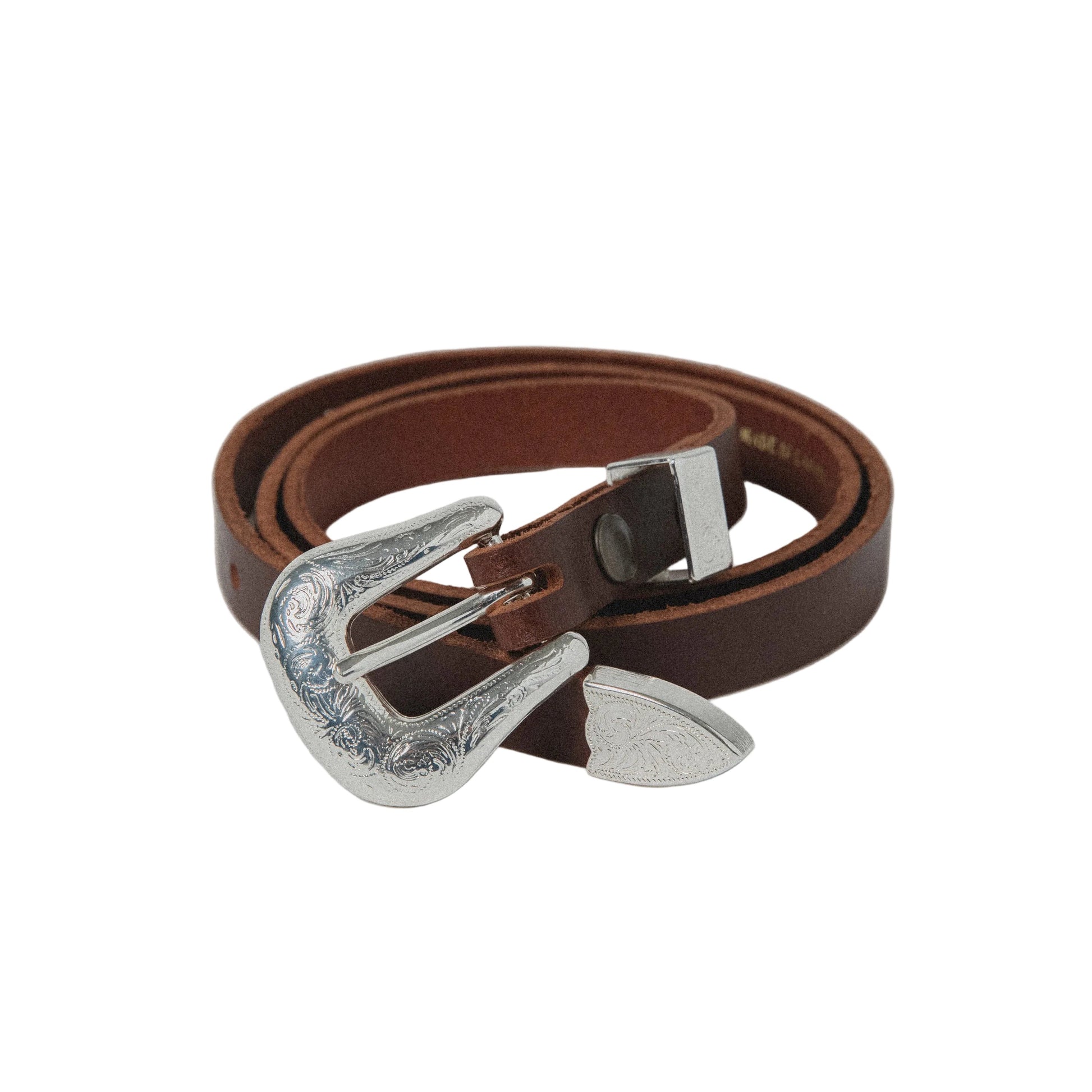 TELLURIDE SAINT DENIS WESTERN BELT 19MM - MAHOGANY