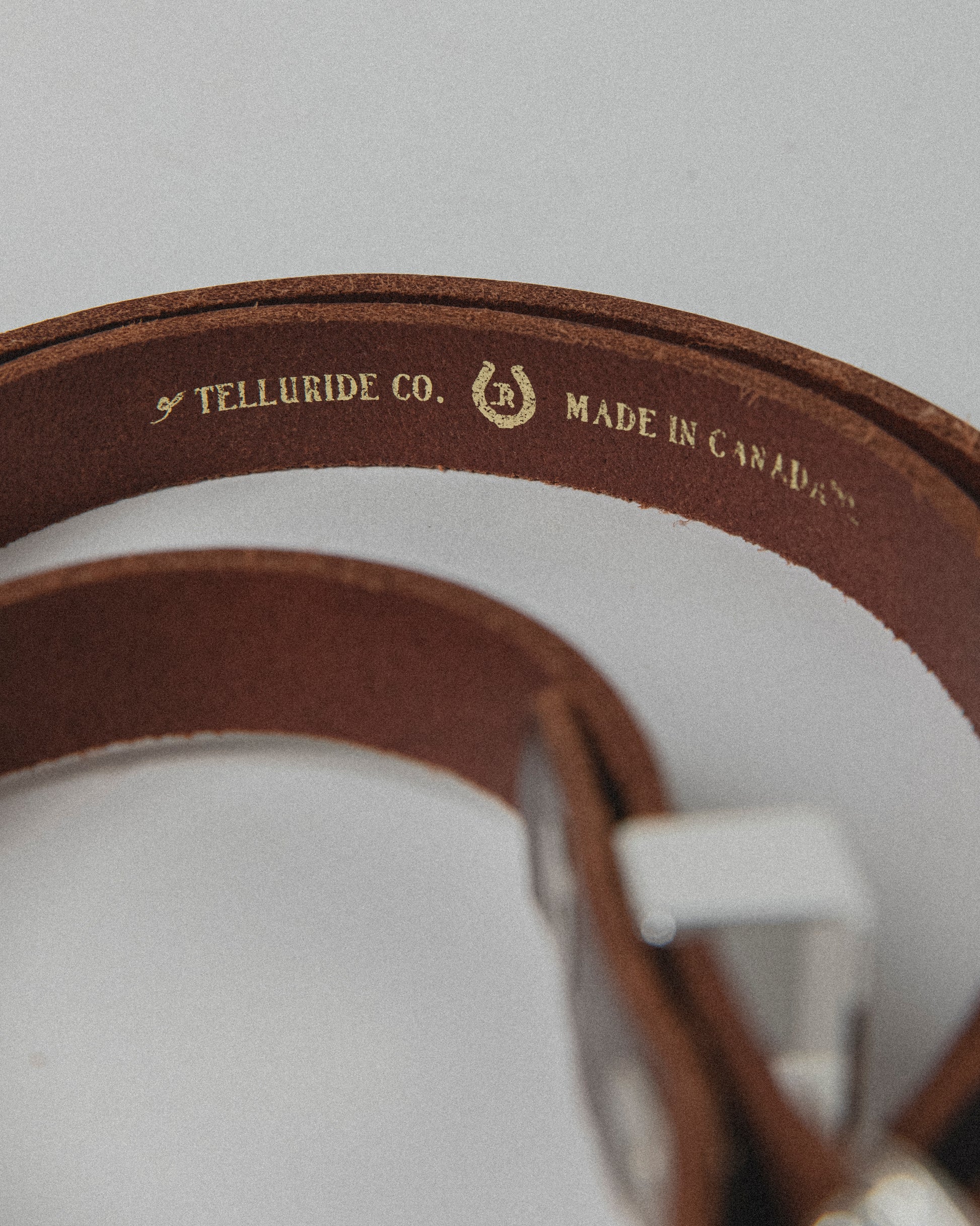 TELLURIDE SAINT DENIS WESTERN BELT 19MM - MAHOGANY