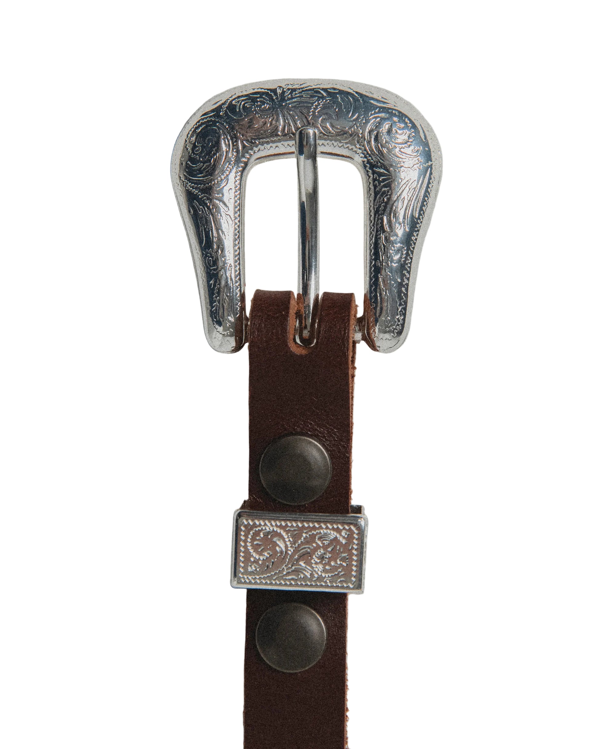 TELLURIDE SAINT DENIS WESTERN BELT 19MM - MAHOGANY