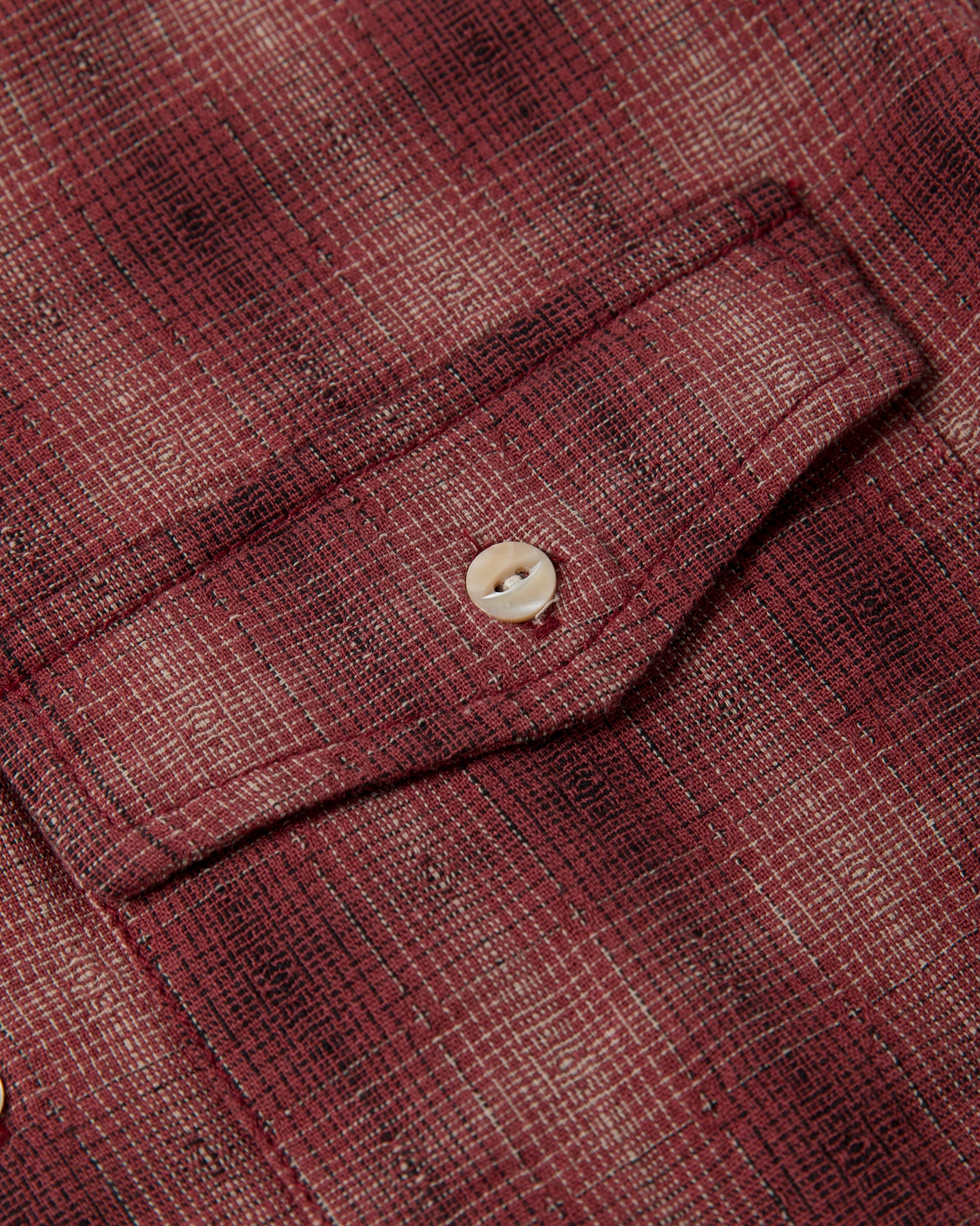 Telluride Drifter Signal Pattern Jacquard Shirt — Mulberry — view 6