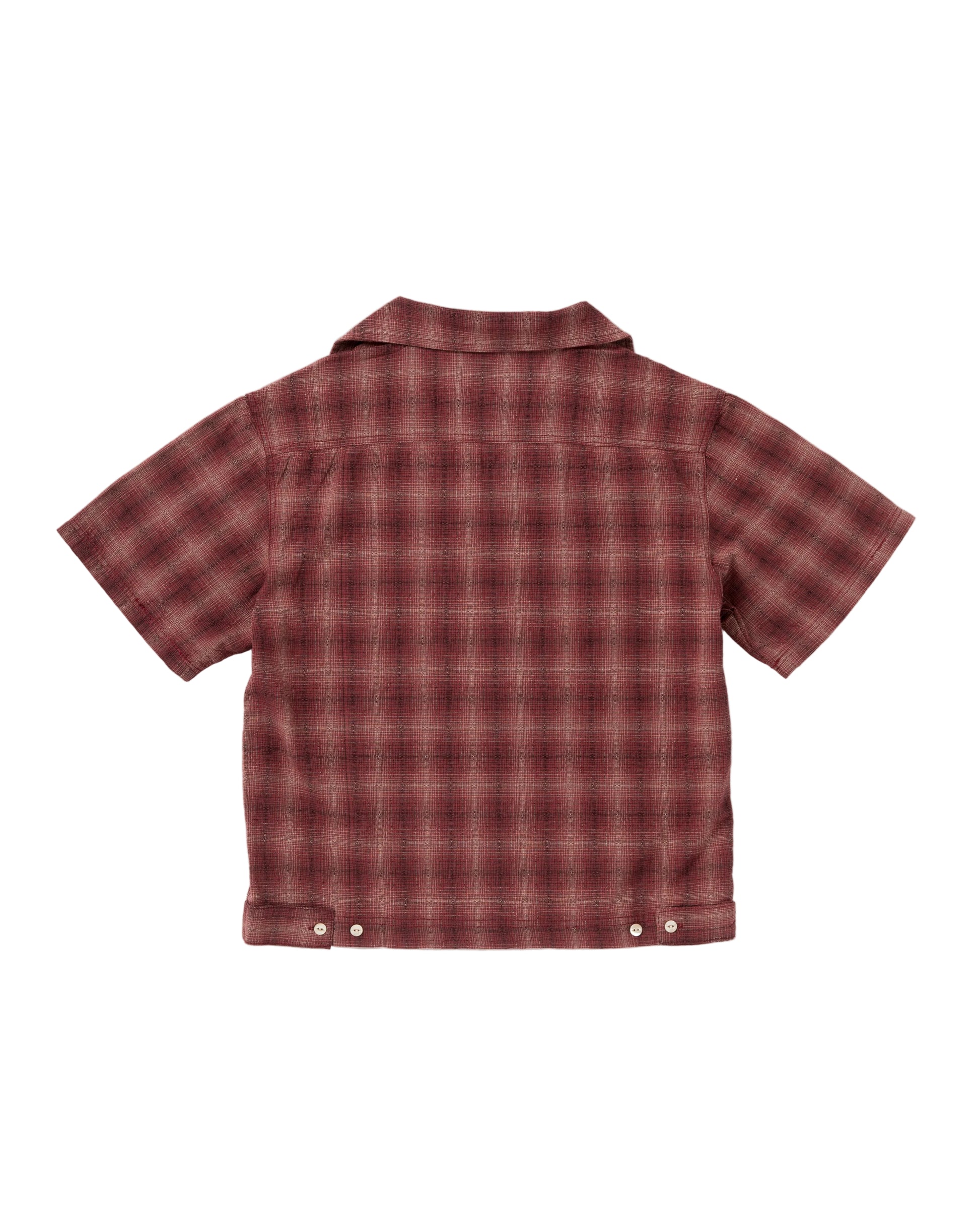 Telluride Drifter Signal Pattern Jacquard Shirt — Mulberry — view 2